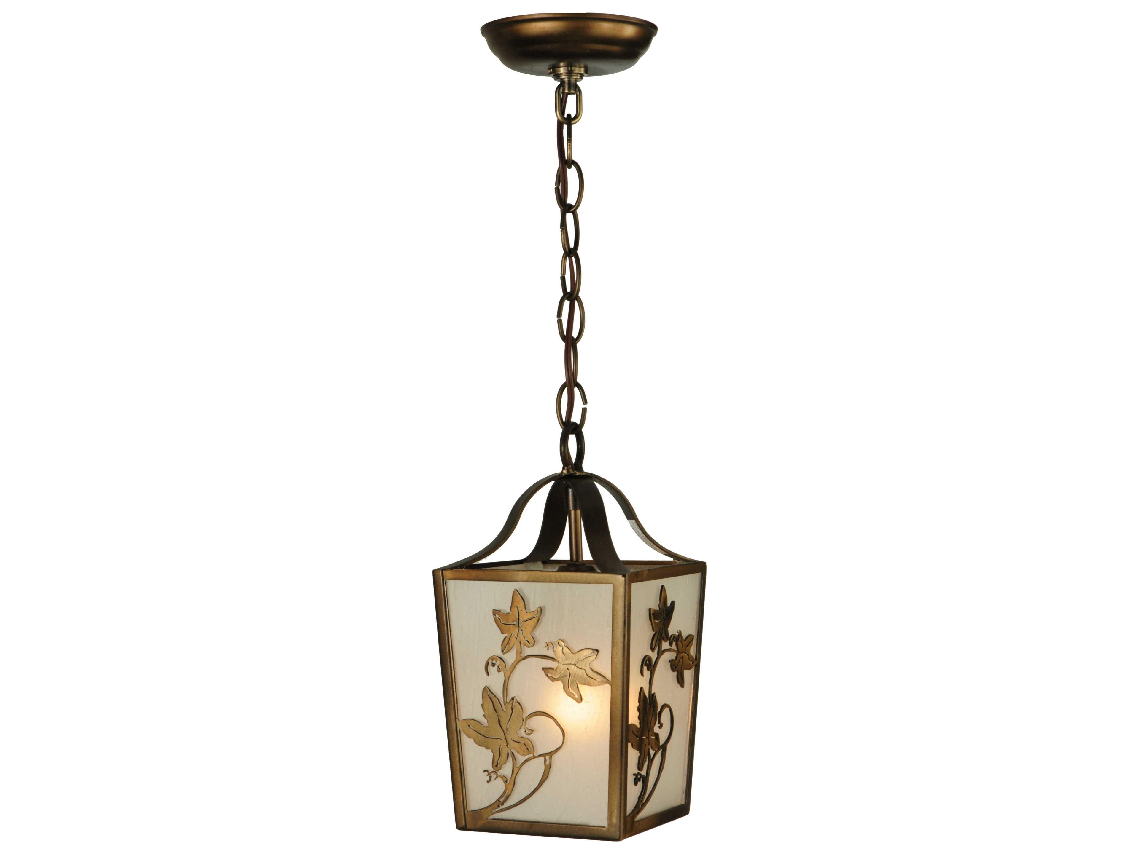 Meyda Fixtures 1-Light Brass Geometric Pendant