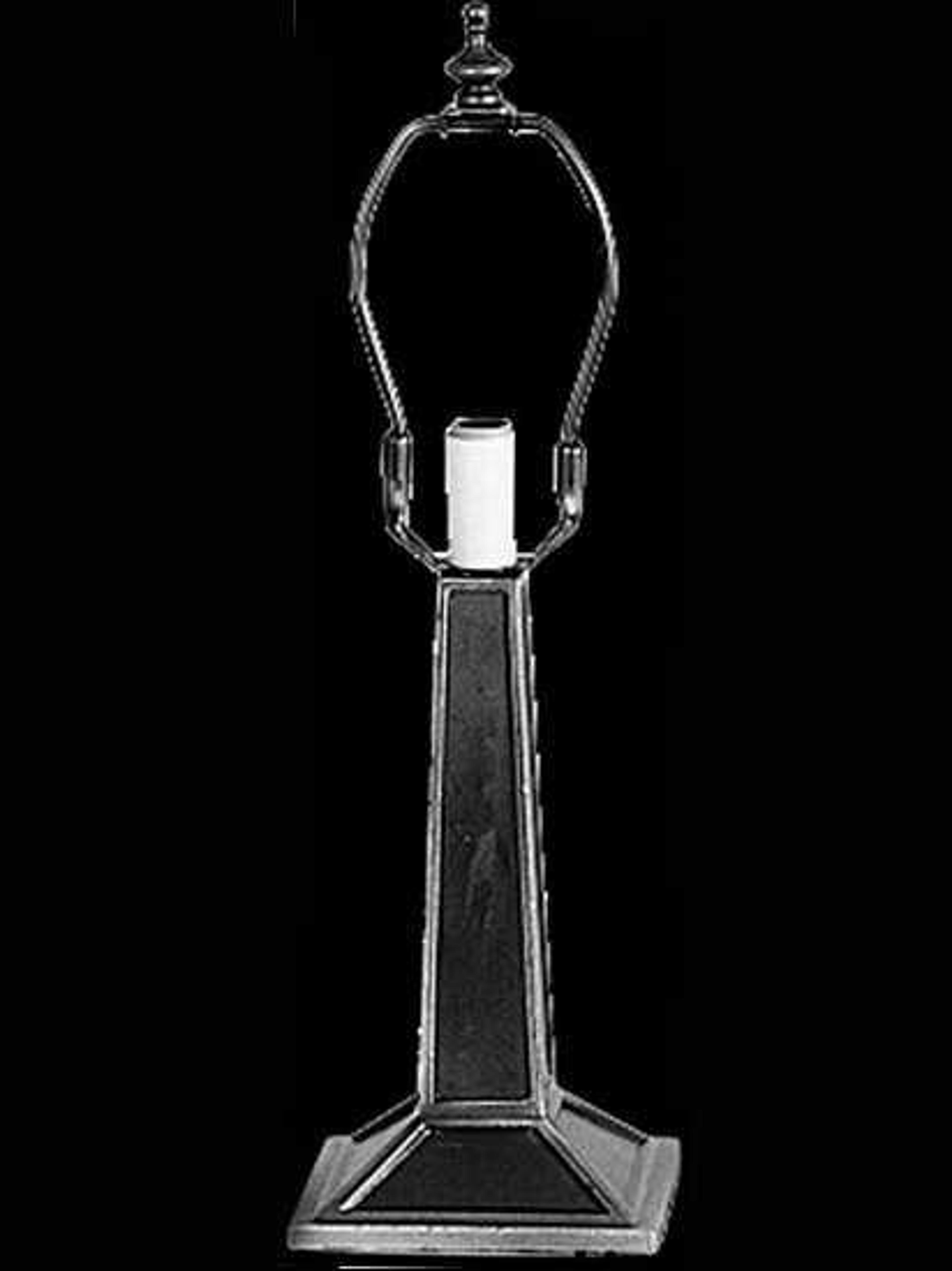 Meyda Edged Mission Mini Table Lamp Base