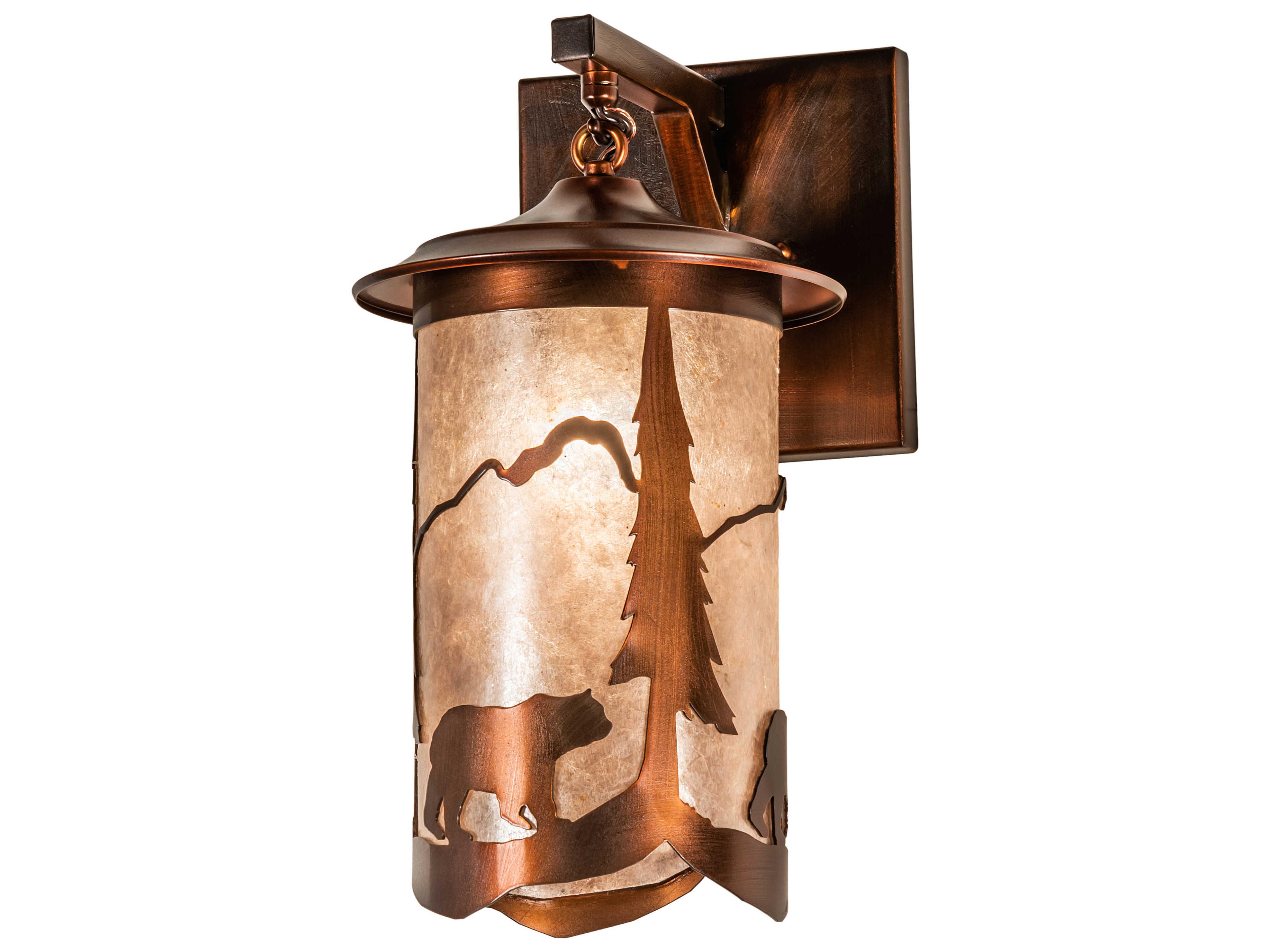Meyda Fulton 1-Light Vintage Copper Wall Sconce
