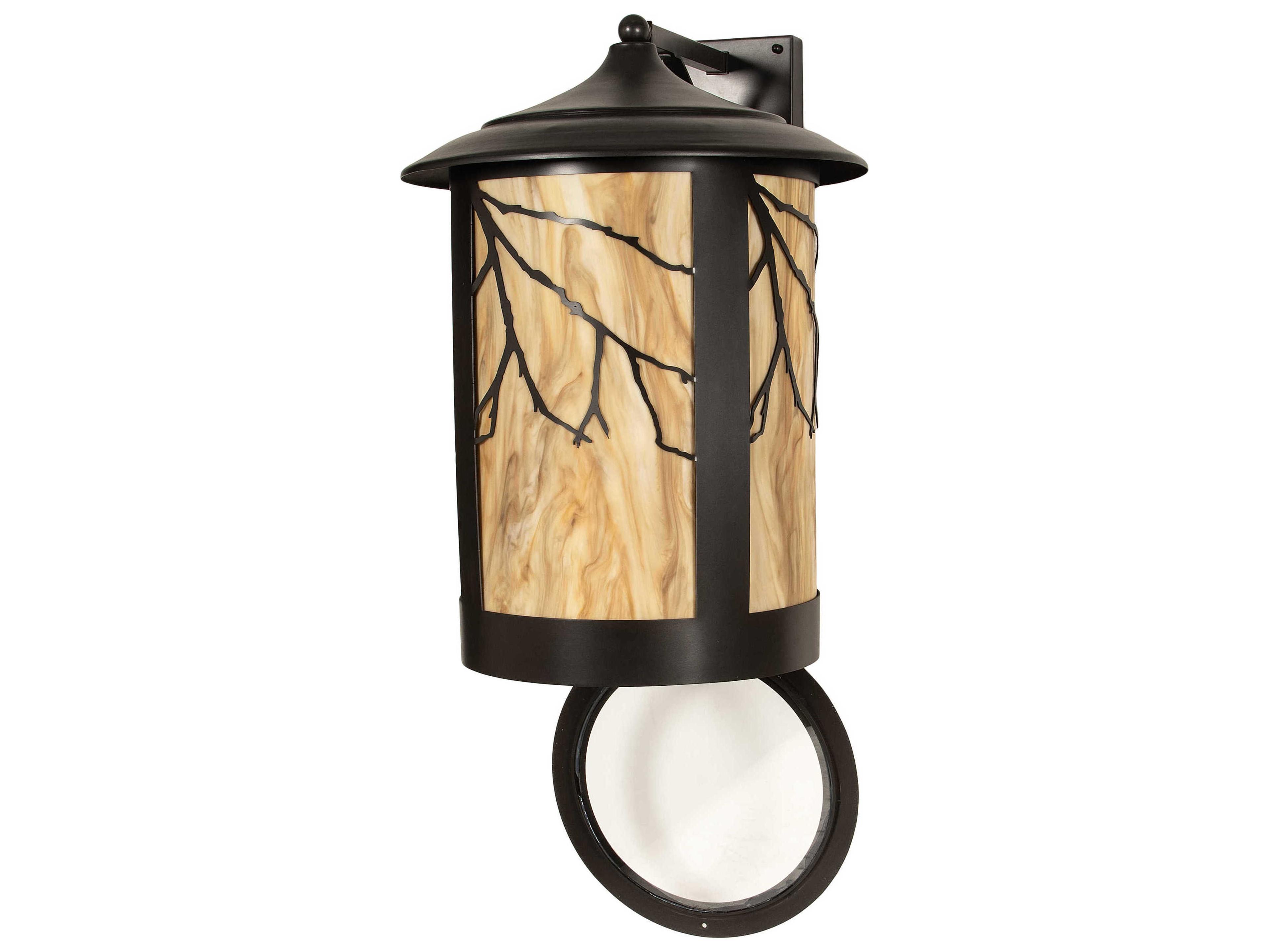 Meyda Fulton 1 - Light Glass Outdoor Wall Light