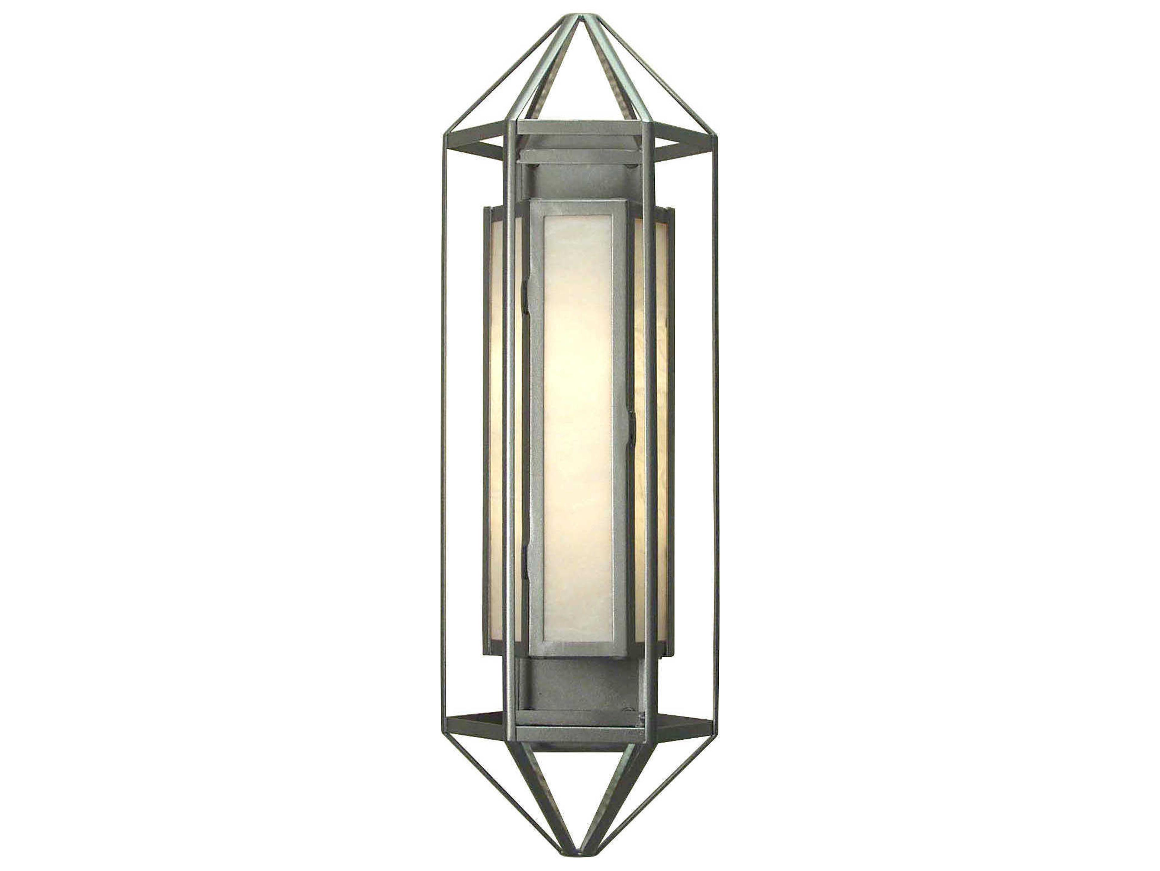 Meyda Gemma 2-Light Silver Glass Wall Sconce