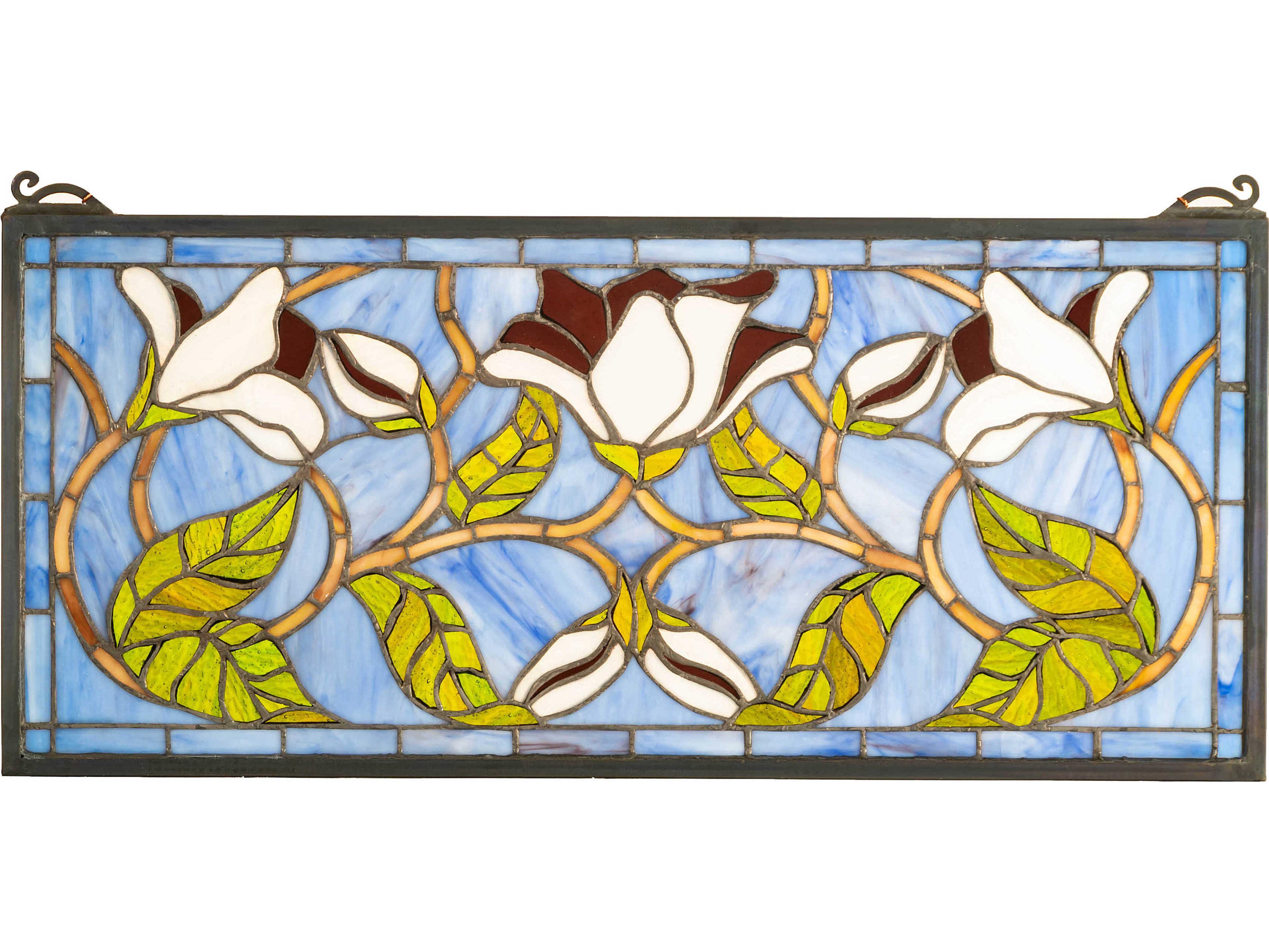 Meyda Magnolia-Stained Glass Window