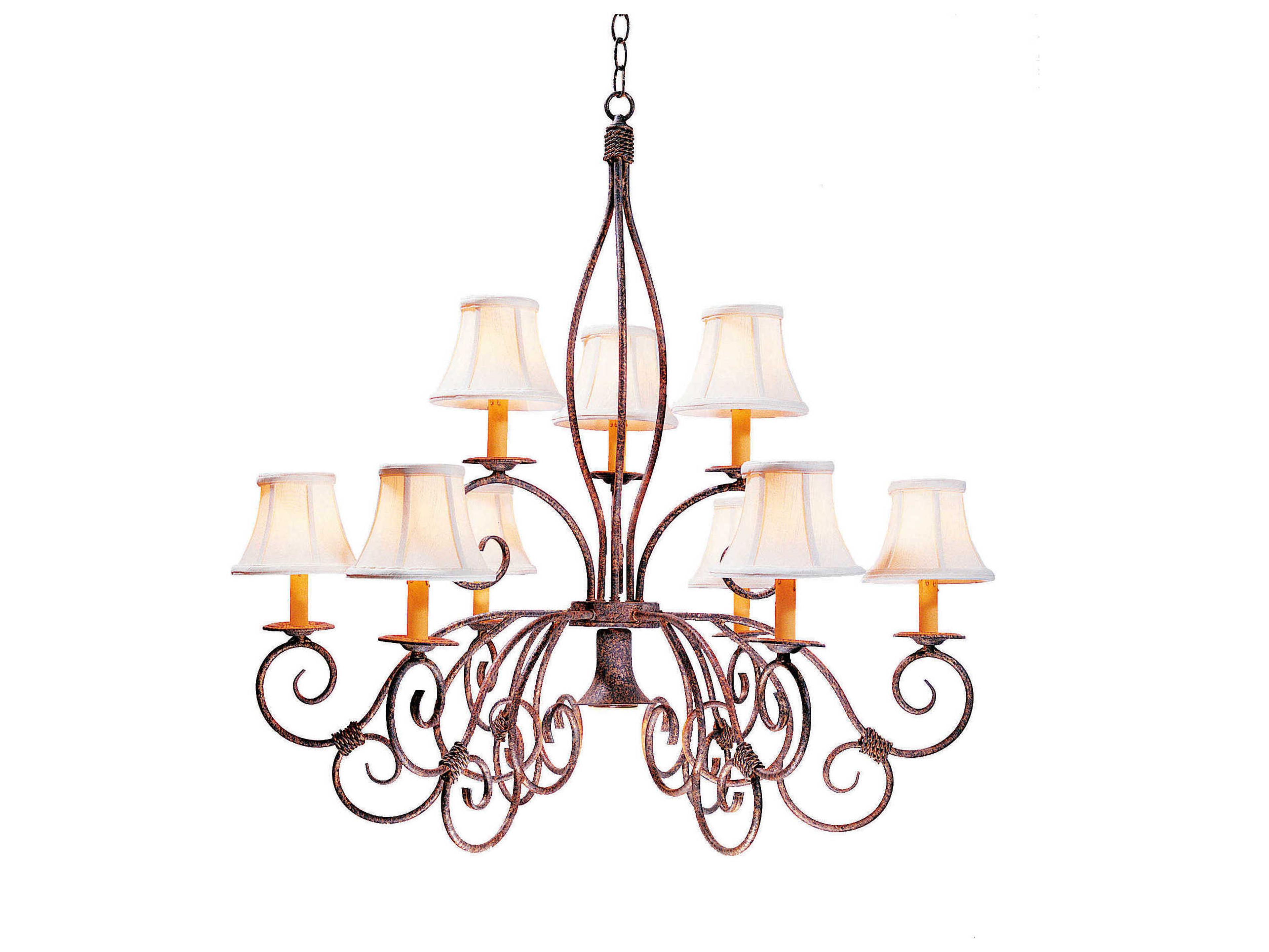 Meyda Grace 10-Light Pate Brown Empire Chandelier