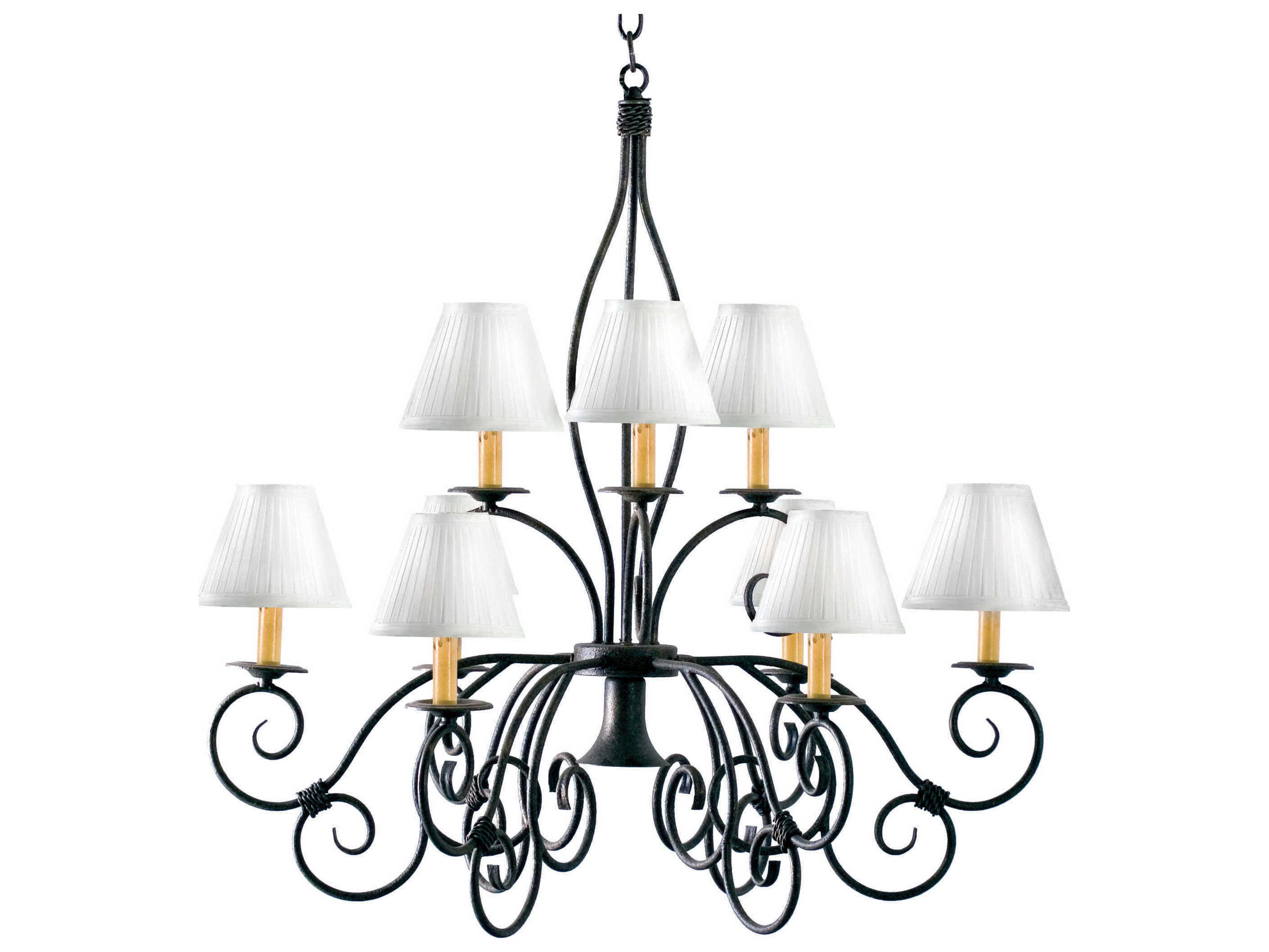 Meyda Grace 10-Light Antique Iron Gate Gray Empire Chandelier