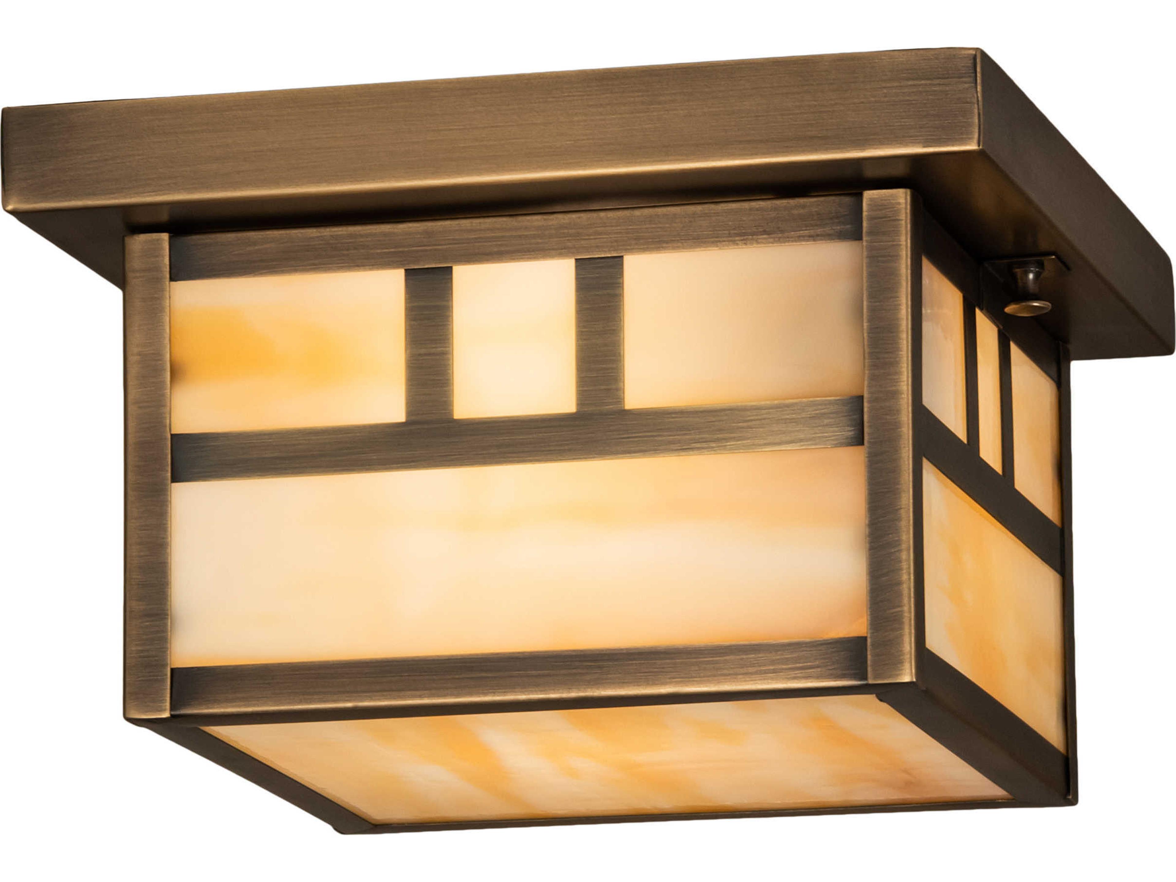 Meyda Hyde Park 1 - Light Glass Outdoor Ceiling Light