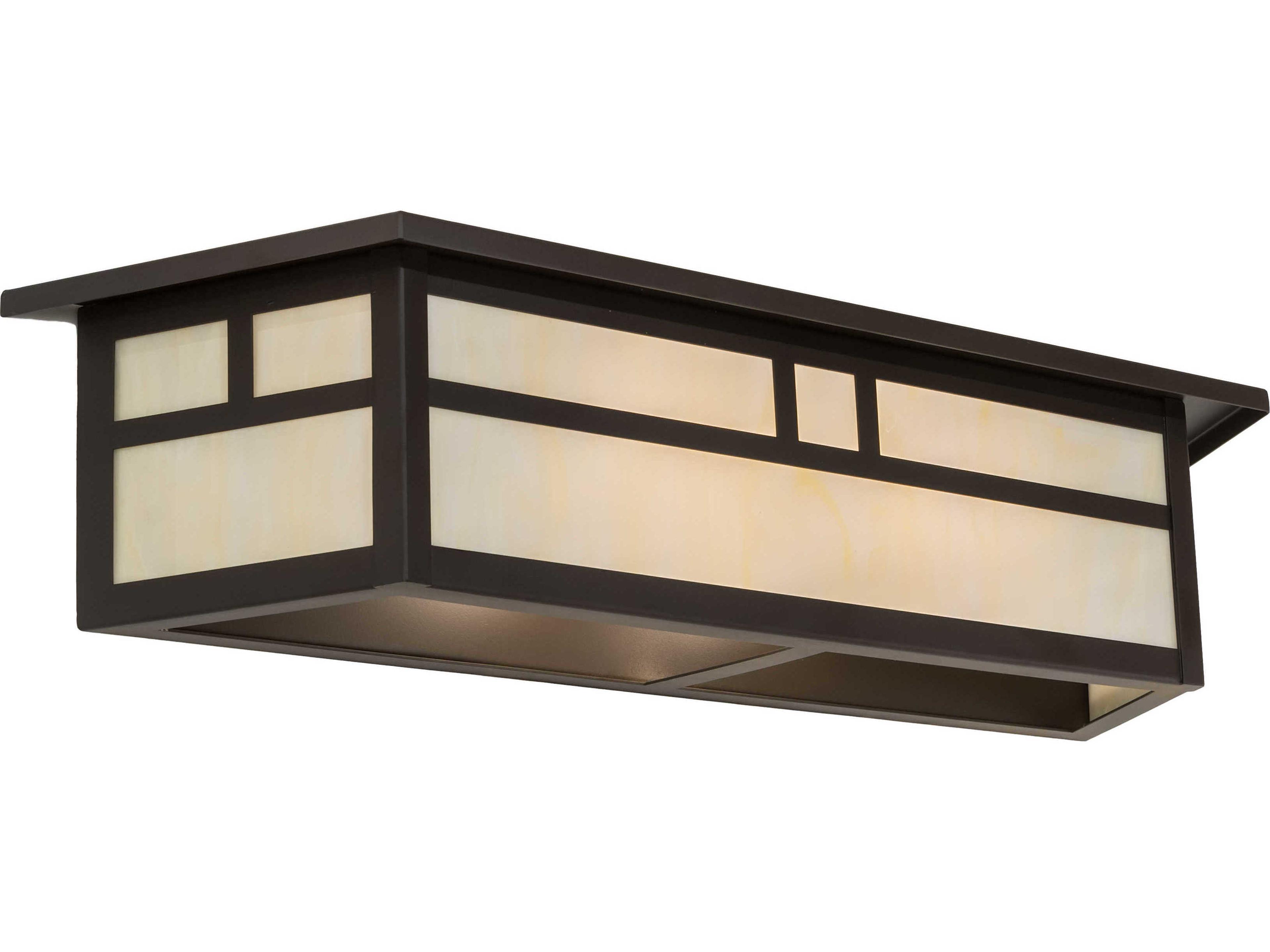 Meyda Hyde Park 2-Light Oil Rubbed Bronze Off White Vanity Light
