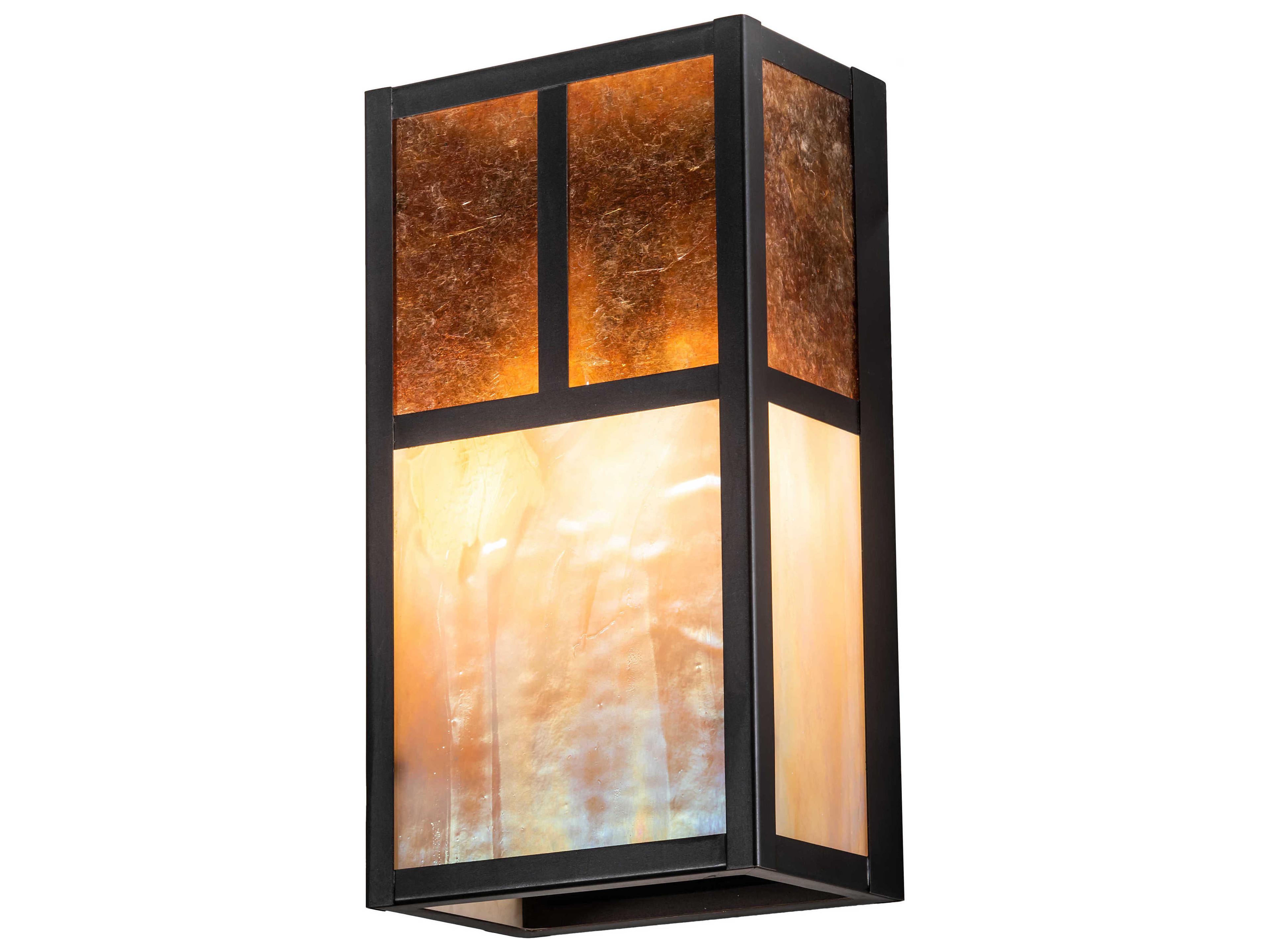 Meyda Hyde Park T-Mission 2 - Light Glass LED Outdoor Wall Light