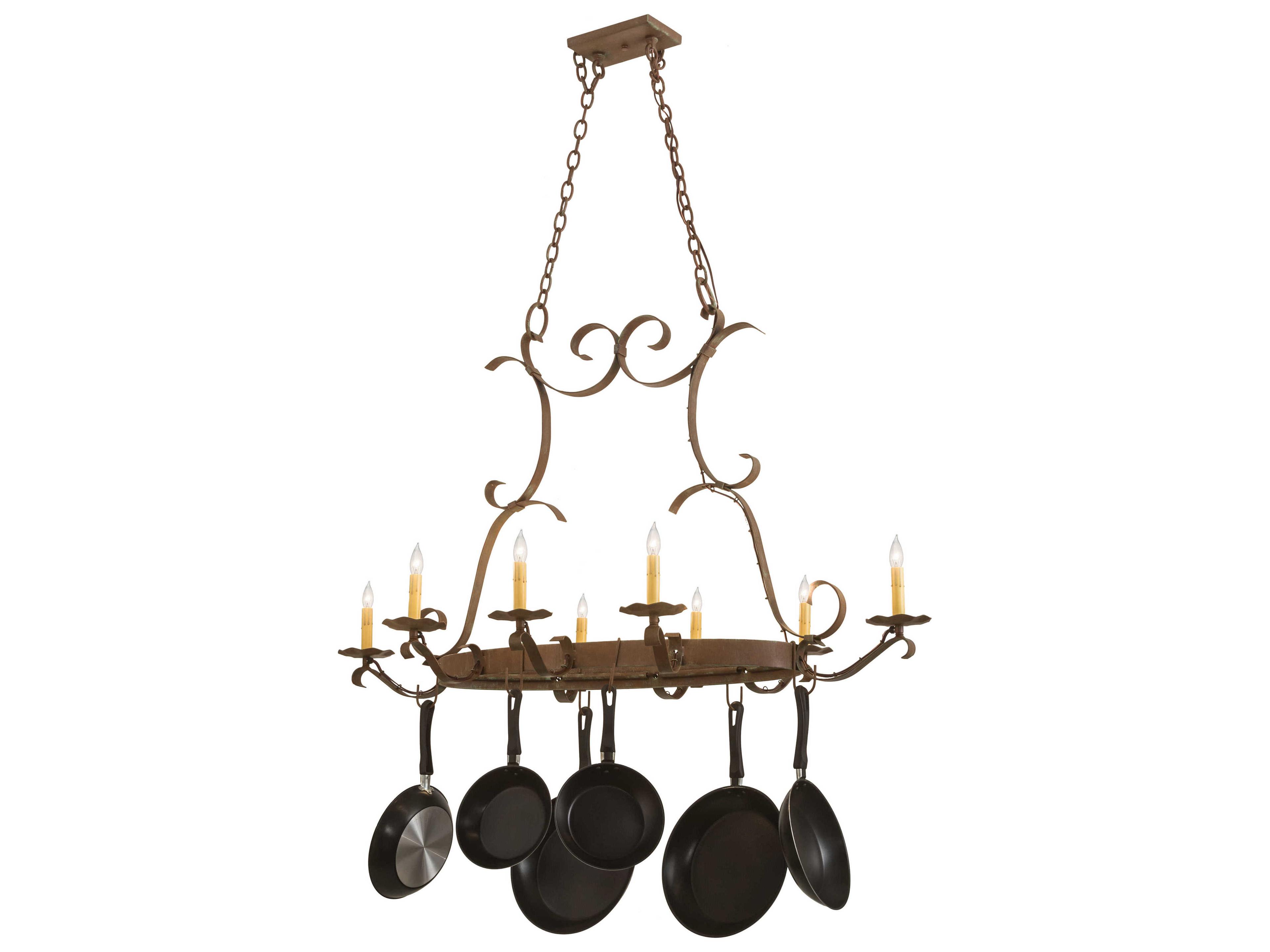 Meyda Laramie 8-Light Brown Island Pendant