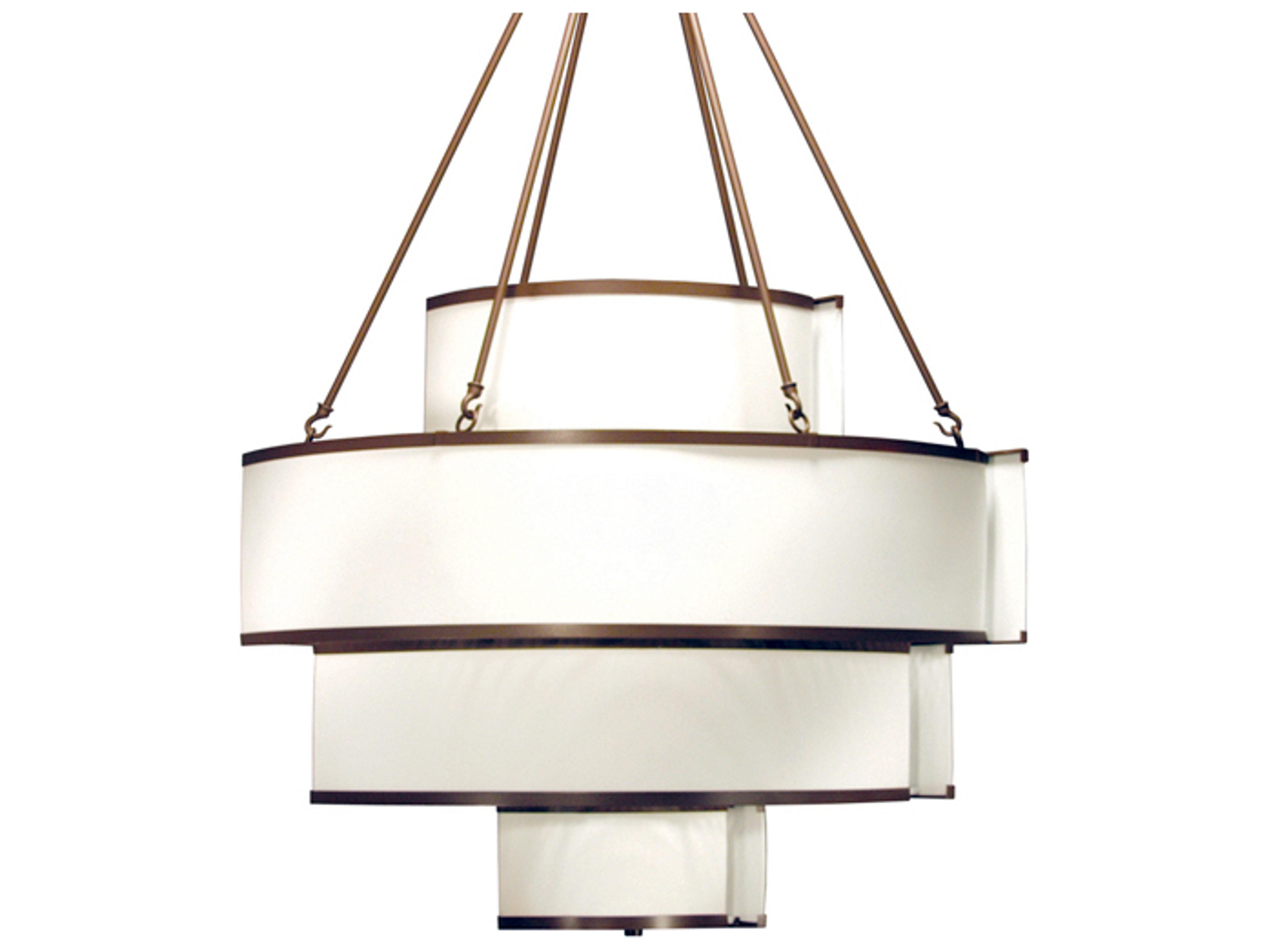 Meyda Jayne 8-Light White Tiered Pendant