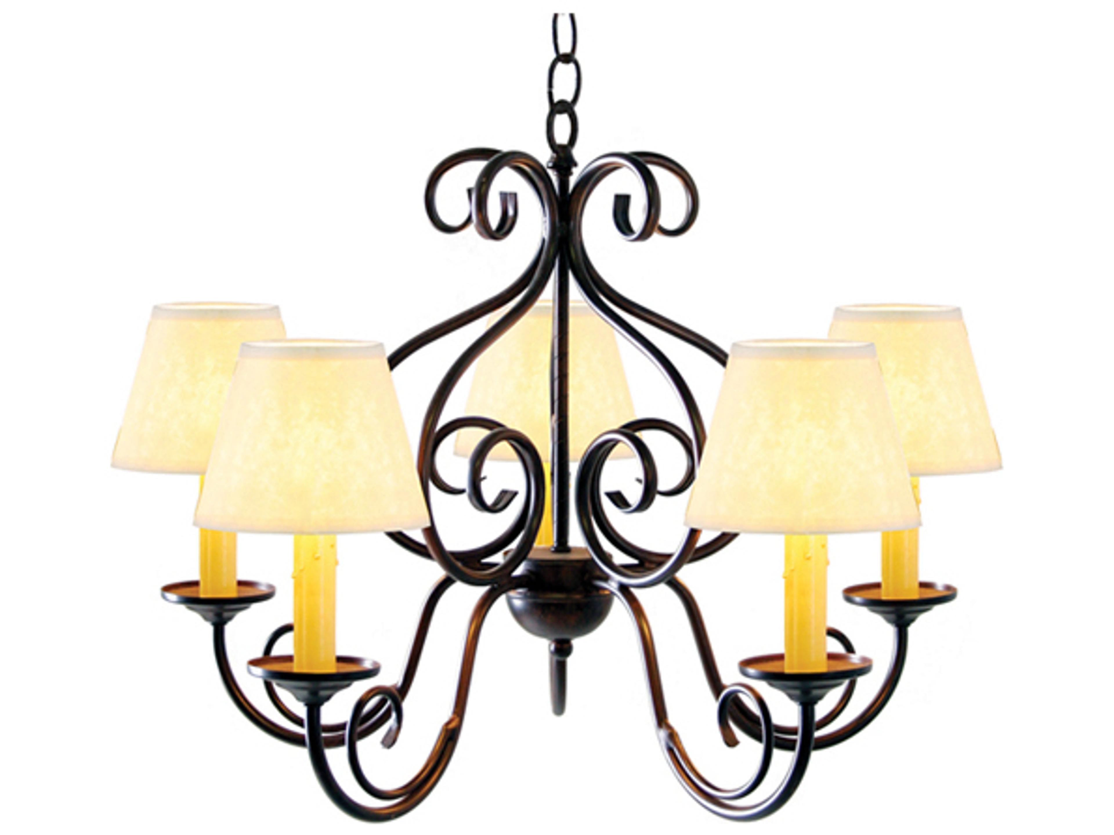 Meyda Jenna 5-Light Cajun Spice Brown Empire Chandelier