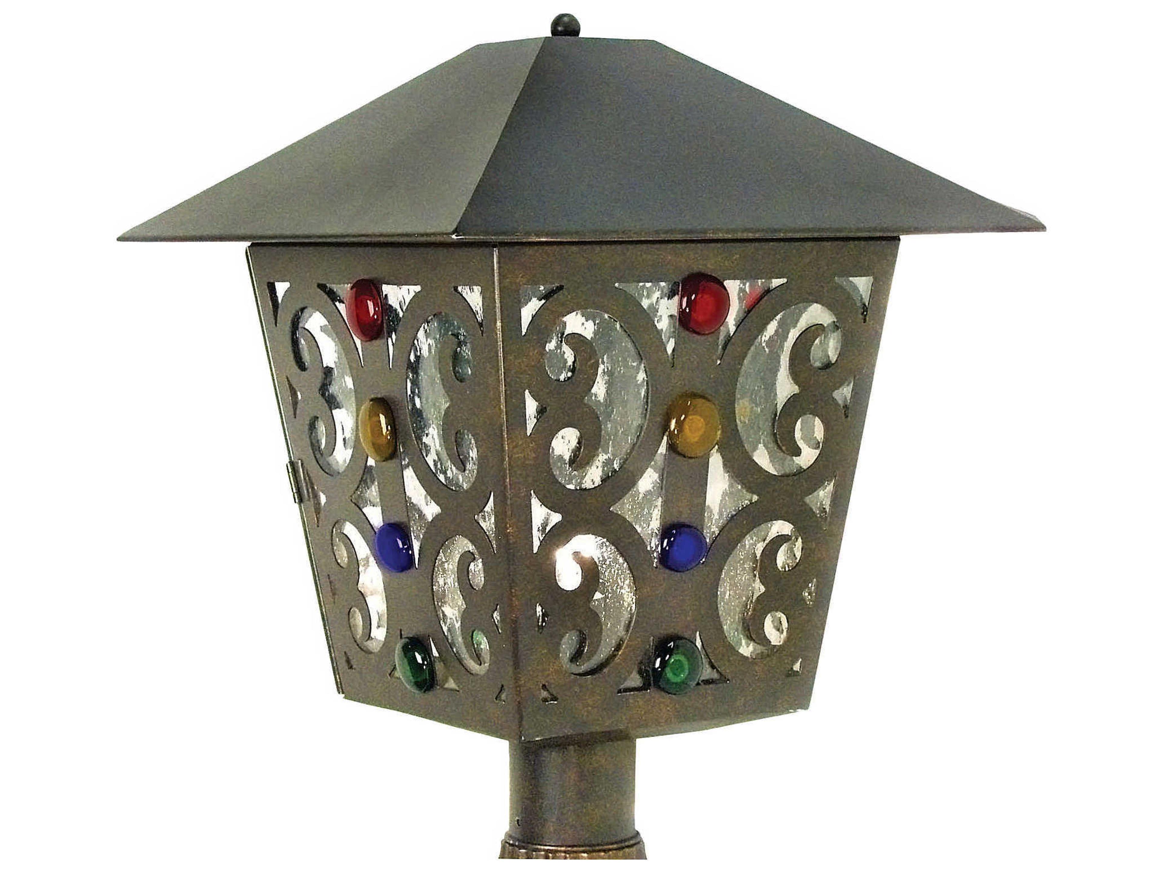 Julie 1 - Light Glass Outdoor Post Light
