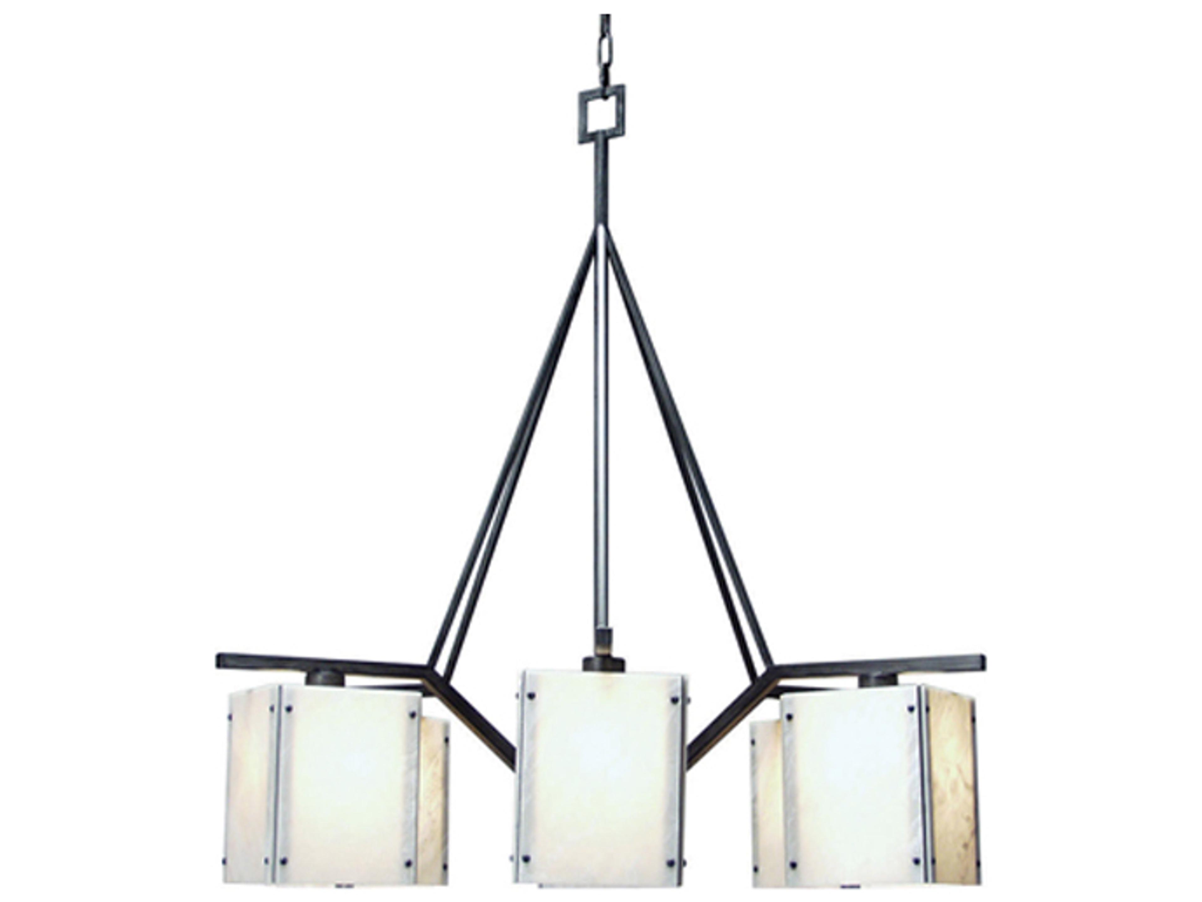 Meyda Kesara 6-Light Antique Iron Gate Gray Lantern Chandelier