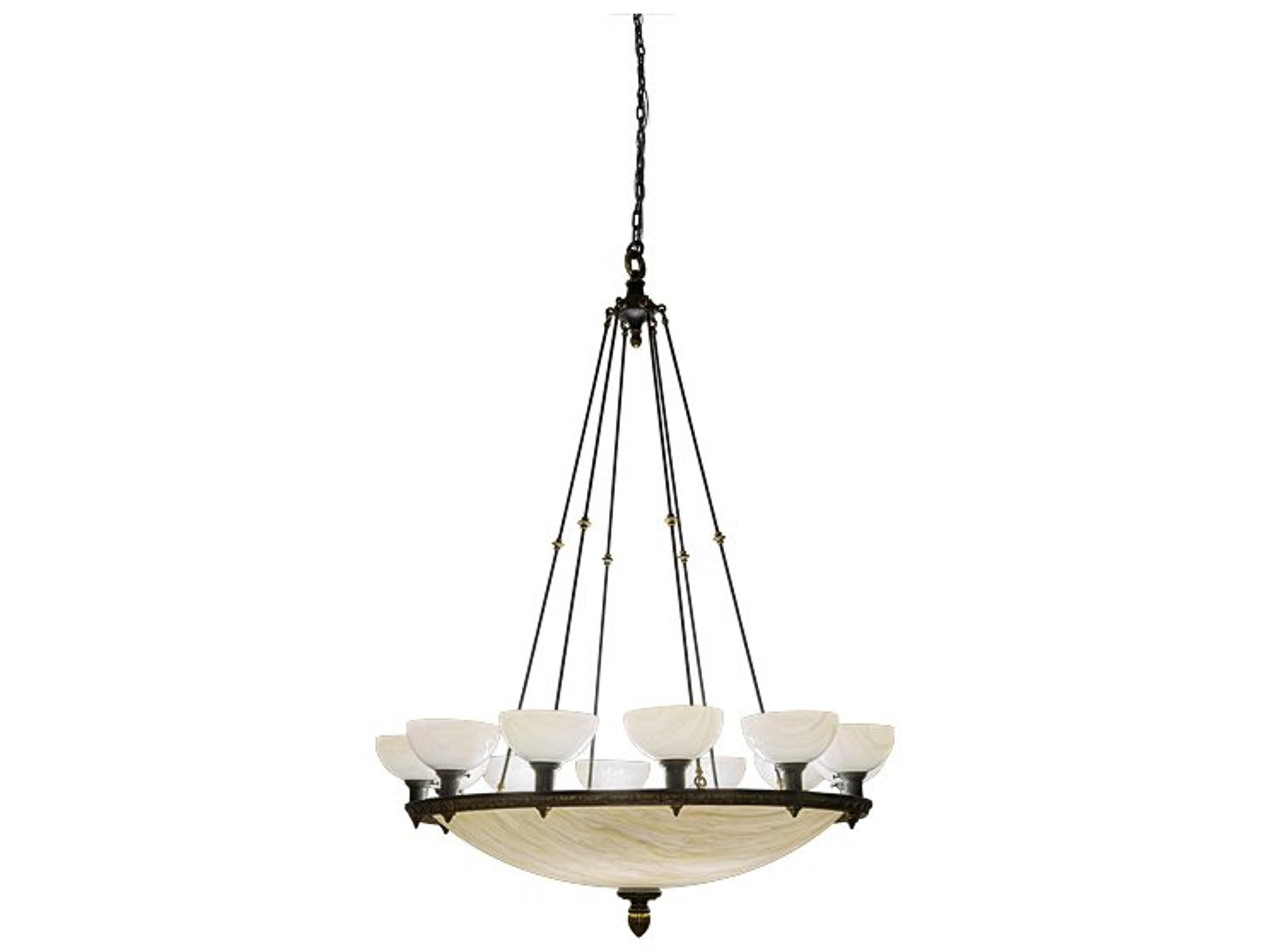 Meyda 24-Light Black Bowl Chandelier