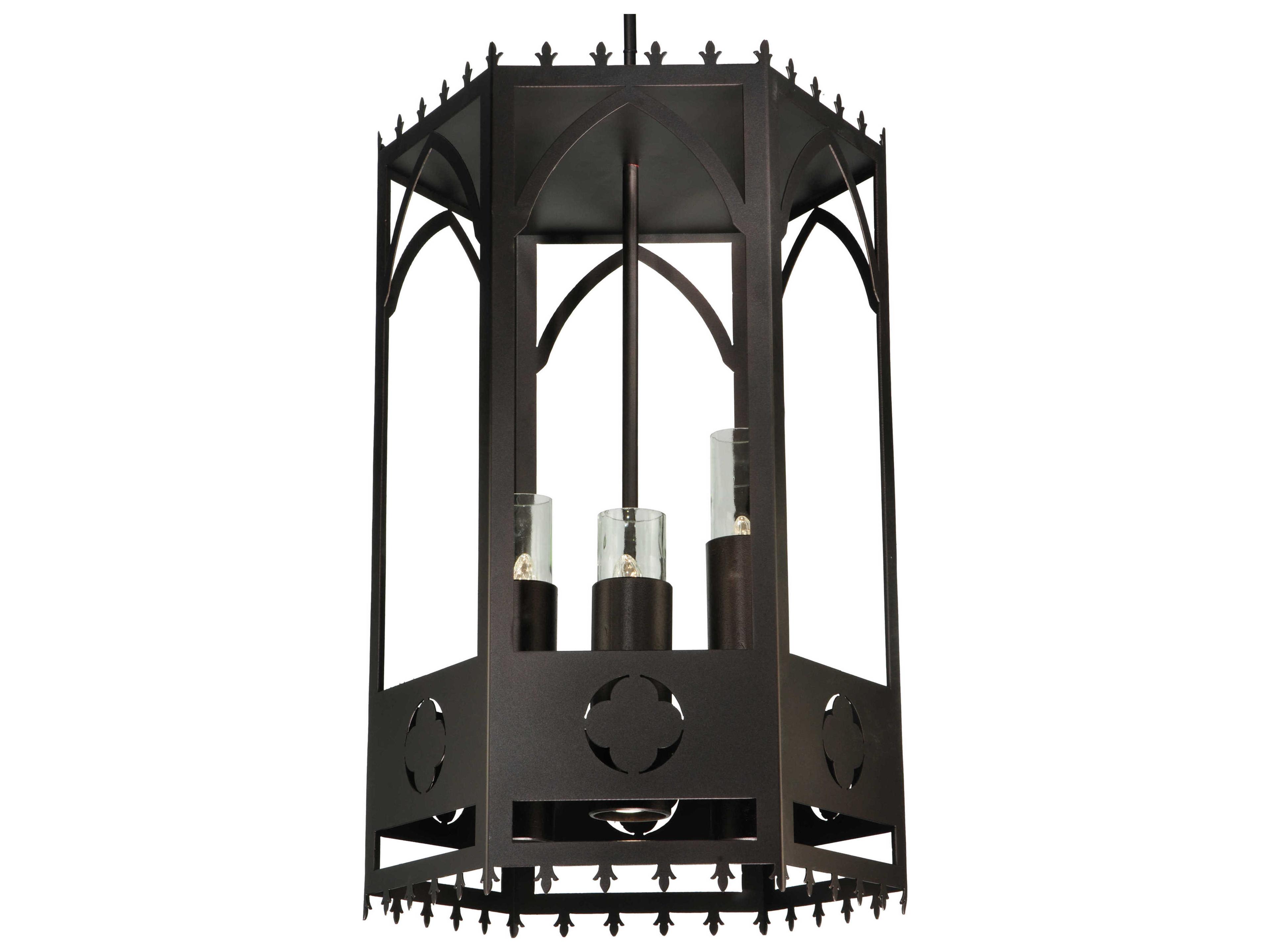 Meyda Lodge 3-Light Bronze Pendant