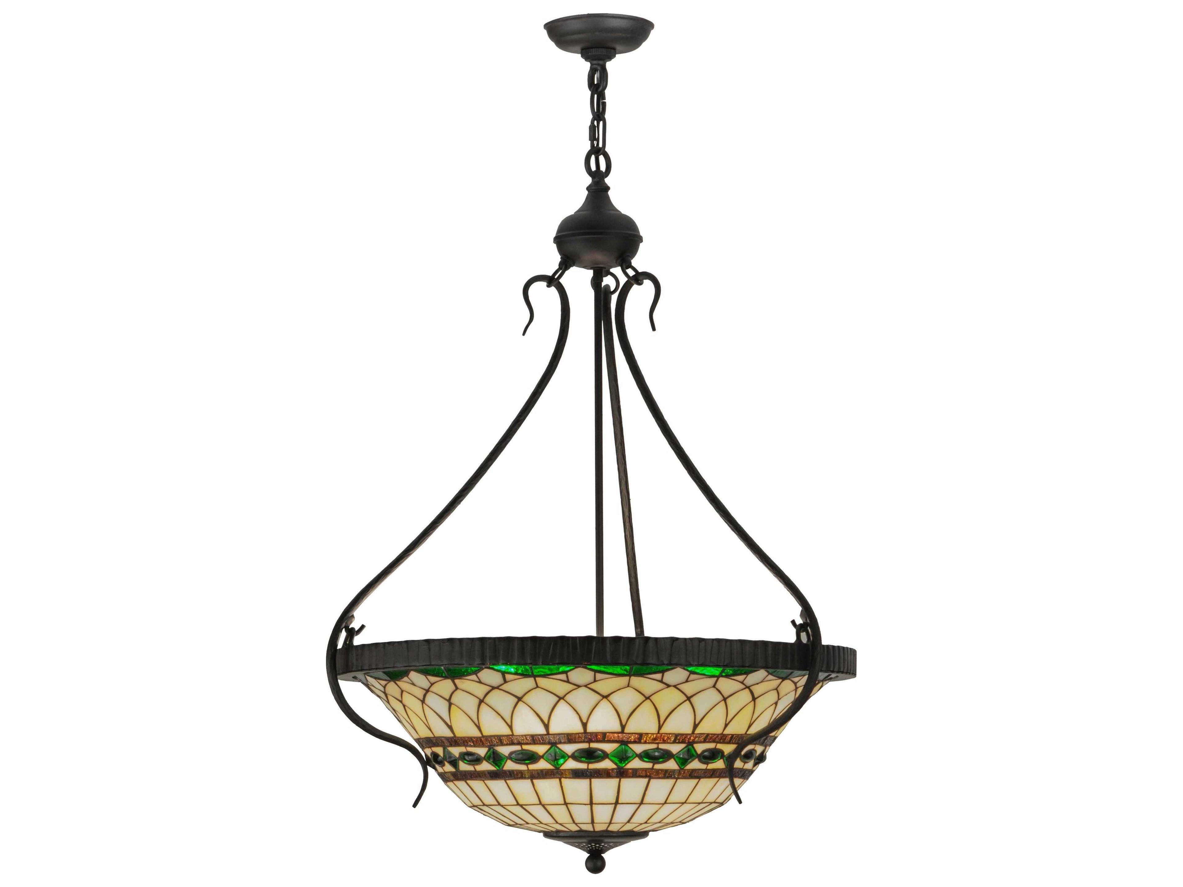 Meyda Roman Inverted 4-light Pendant