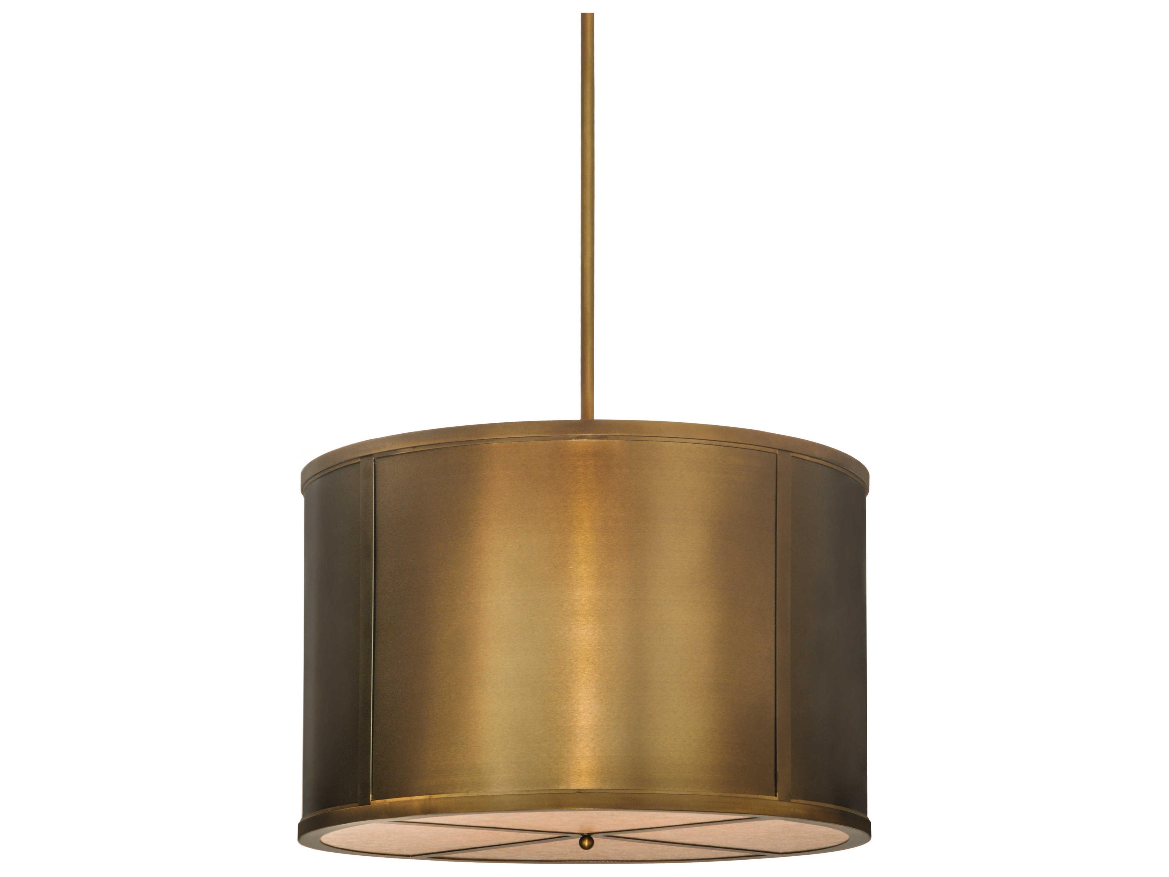 Meyda Lodge 8-Light Copper Drum Pendant