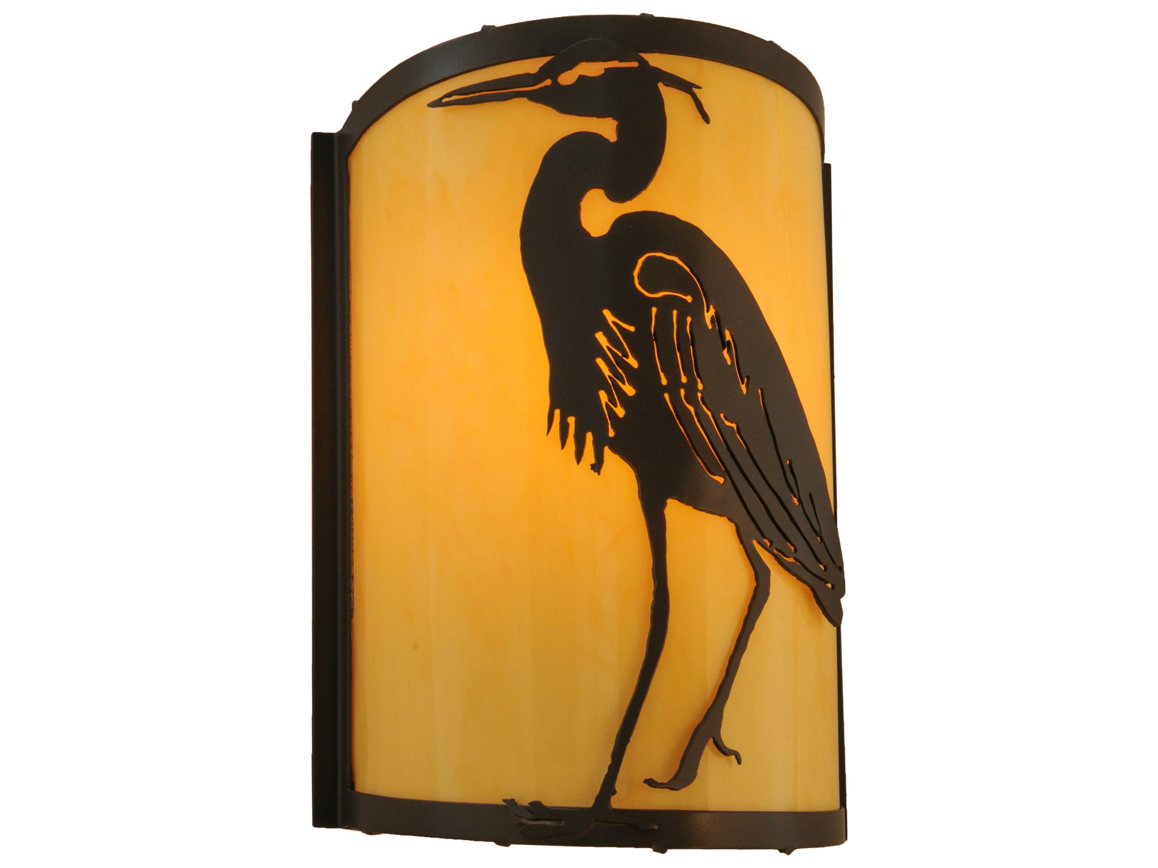 Meyda Lodge 1-Light Brown Wall Sconce