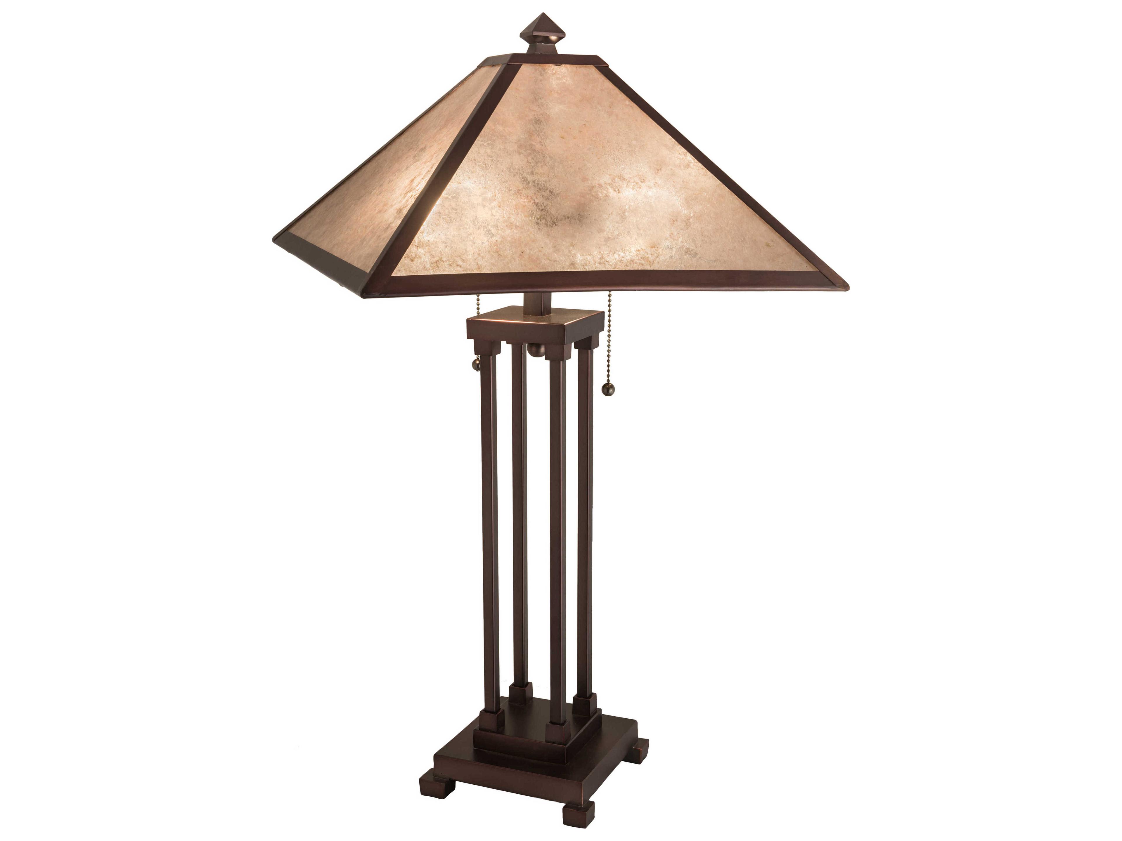Meyda Mission Mahogany Bronze Brown Buffet Lamp