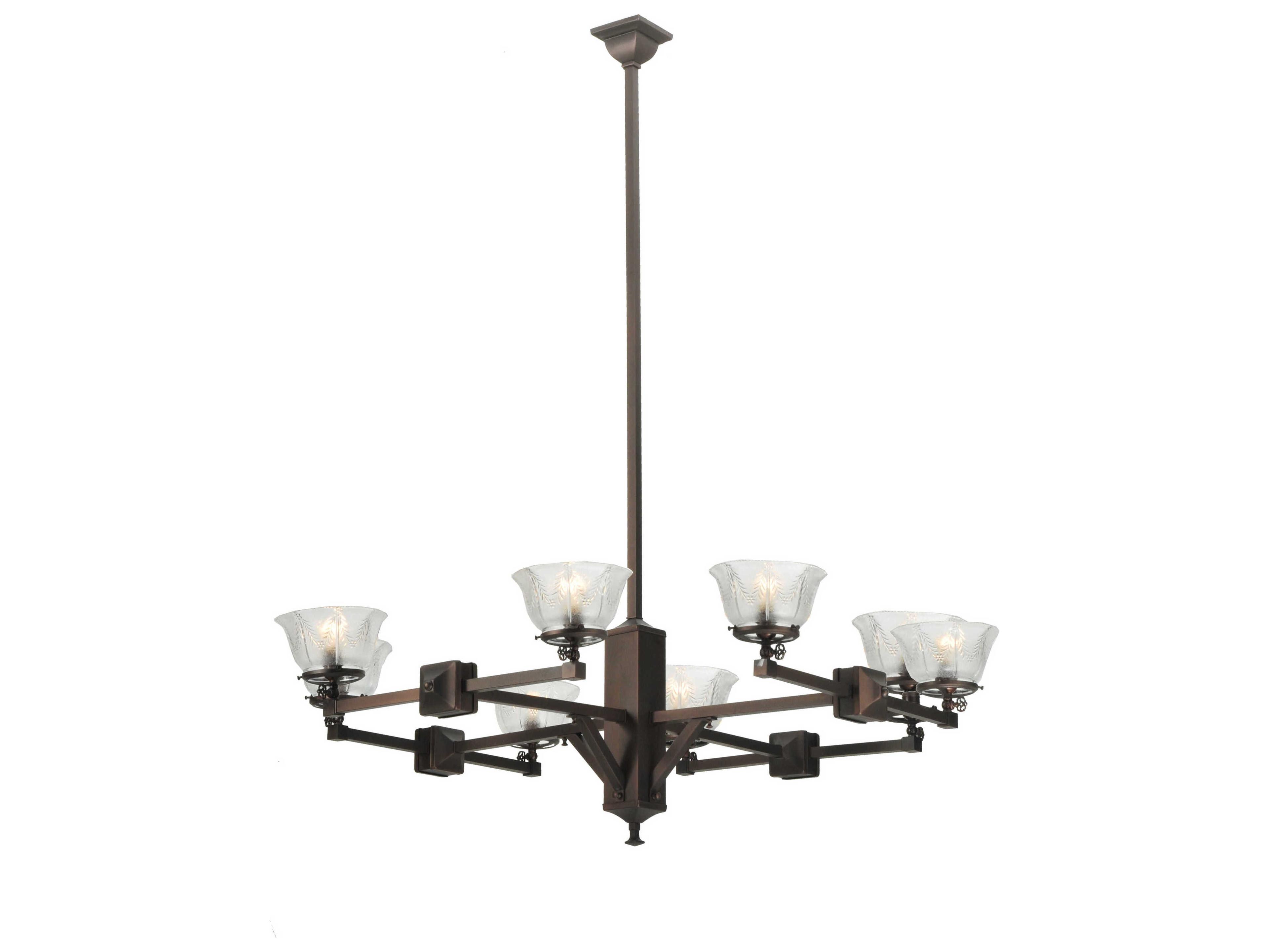 Meyda Summer Wheat Gas 8-light 48" Grand Chandelier