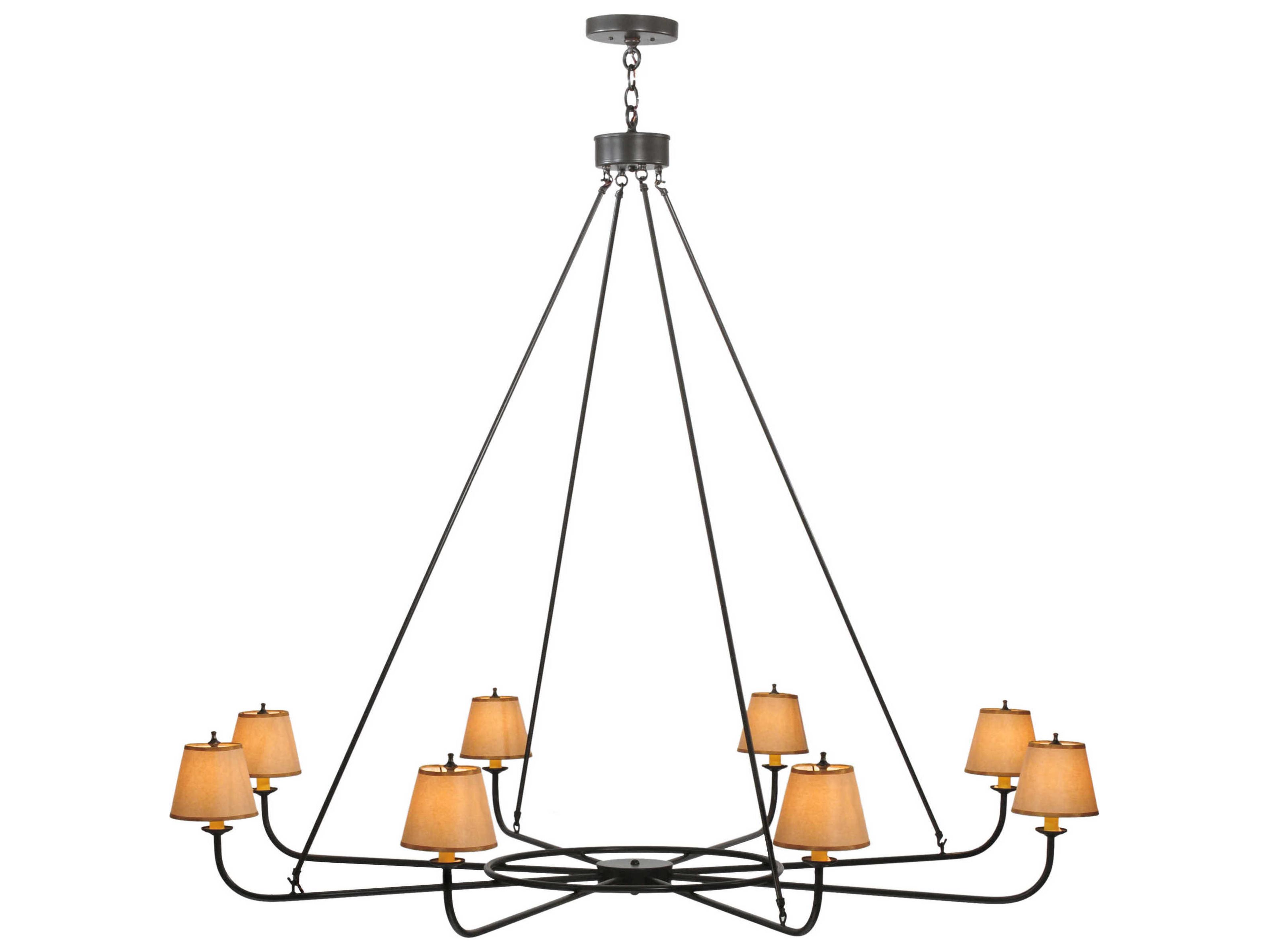 Meyda Mission 8-Light Bronze Empire Chandelier
