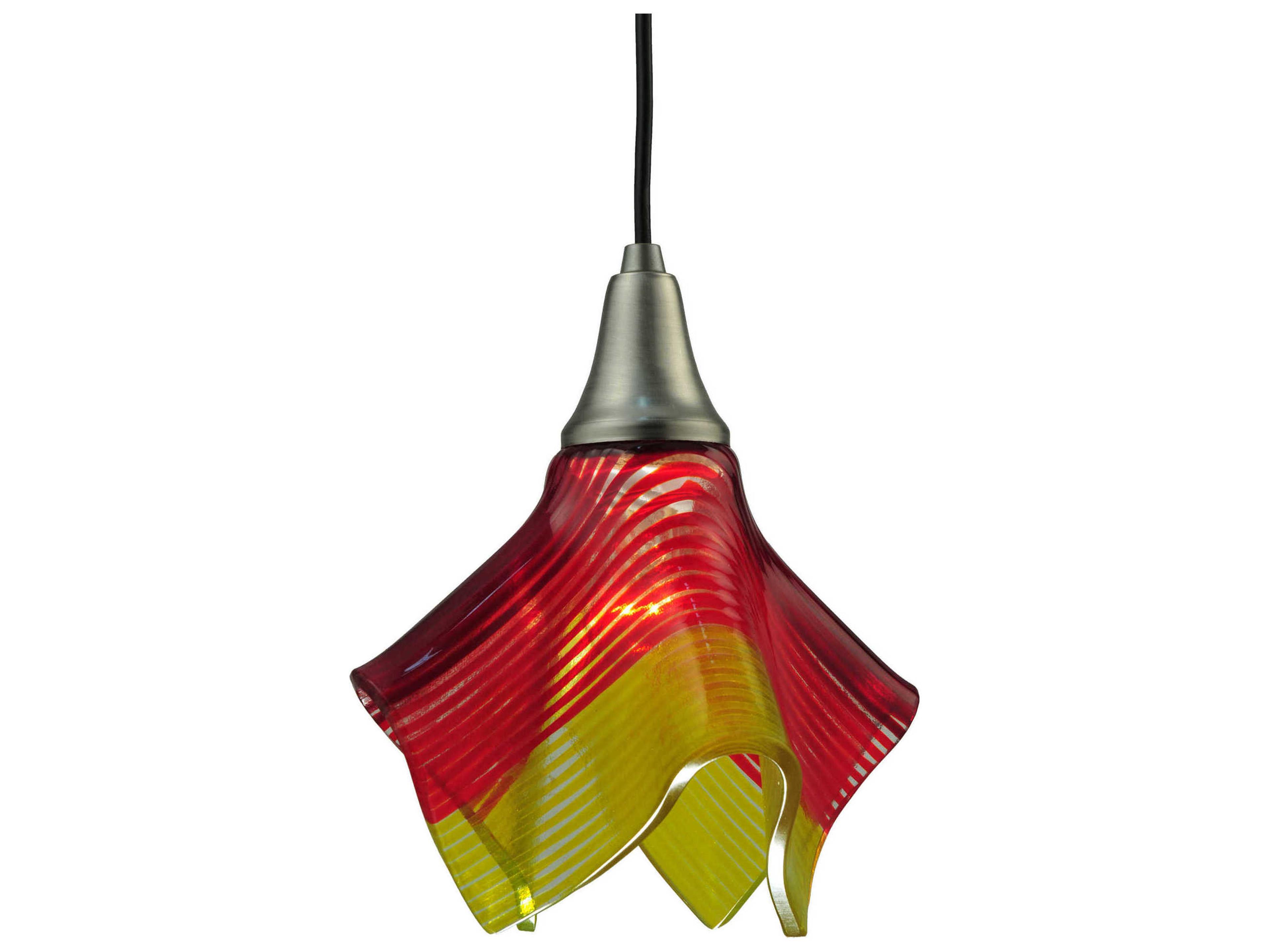 Meyda Metro Fusion 1-Light Gray Geometric Mini Pendant