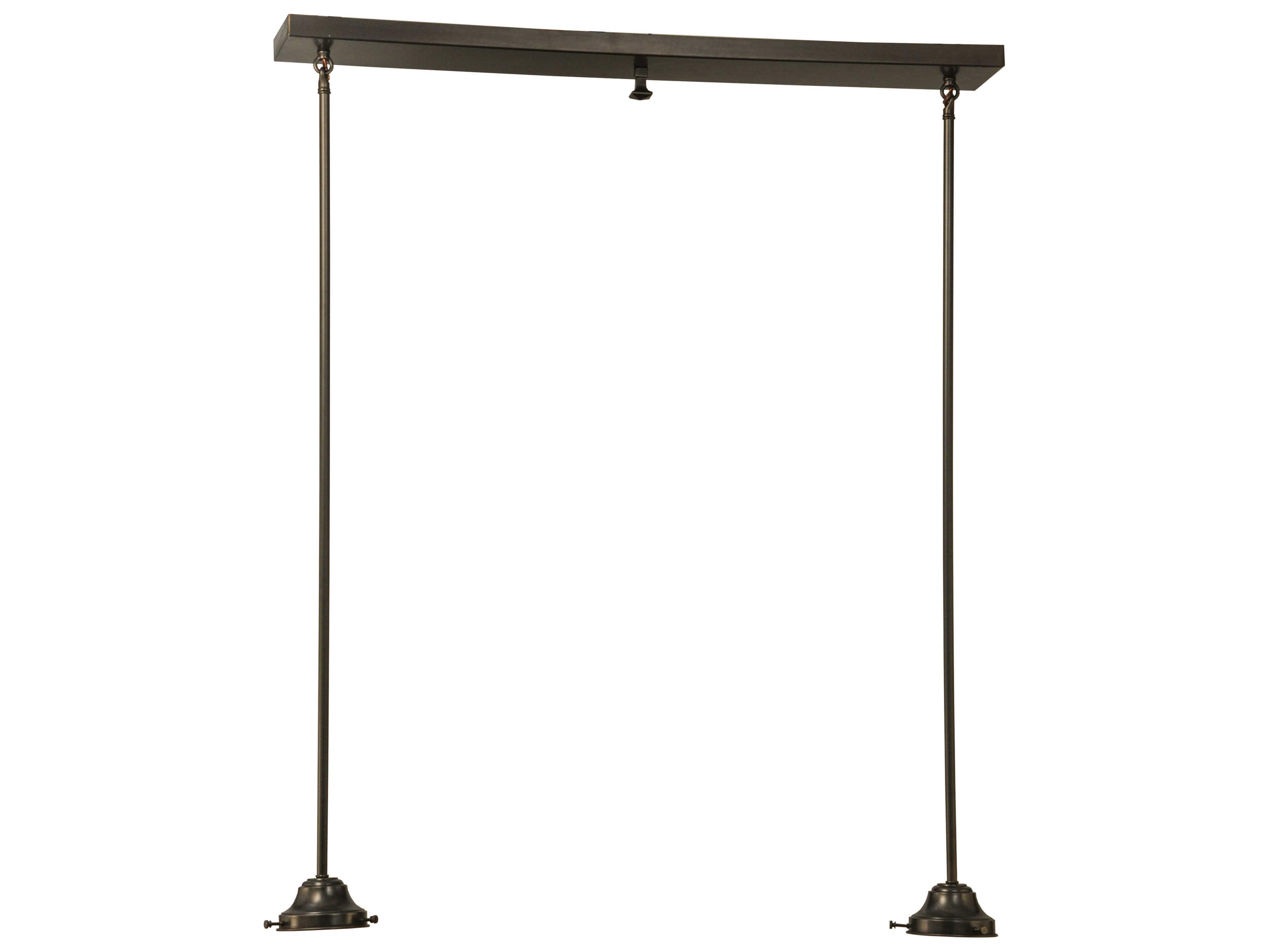 Meyda Craftsman Brown On Brass 2 - Light Island Light Hardware