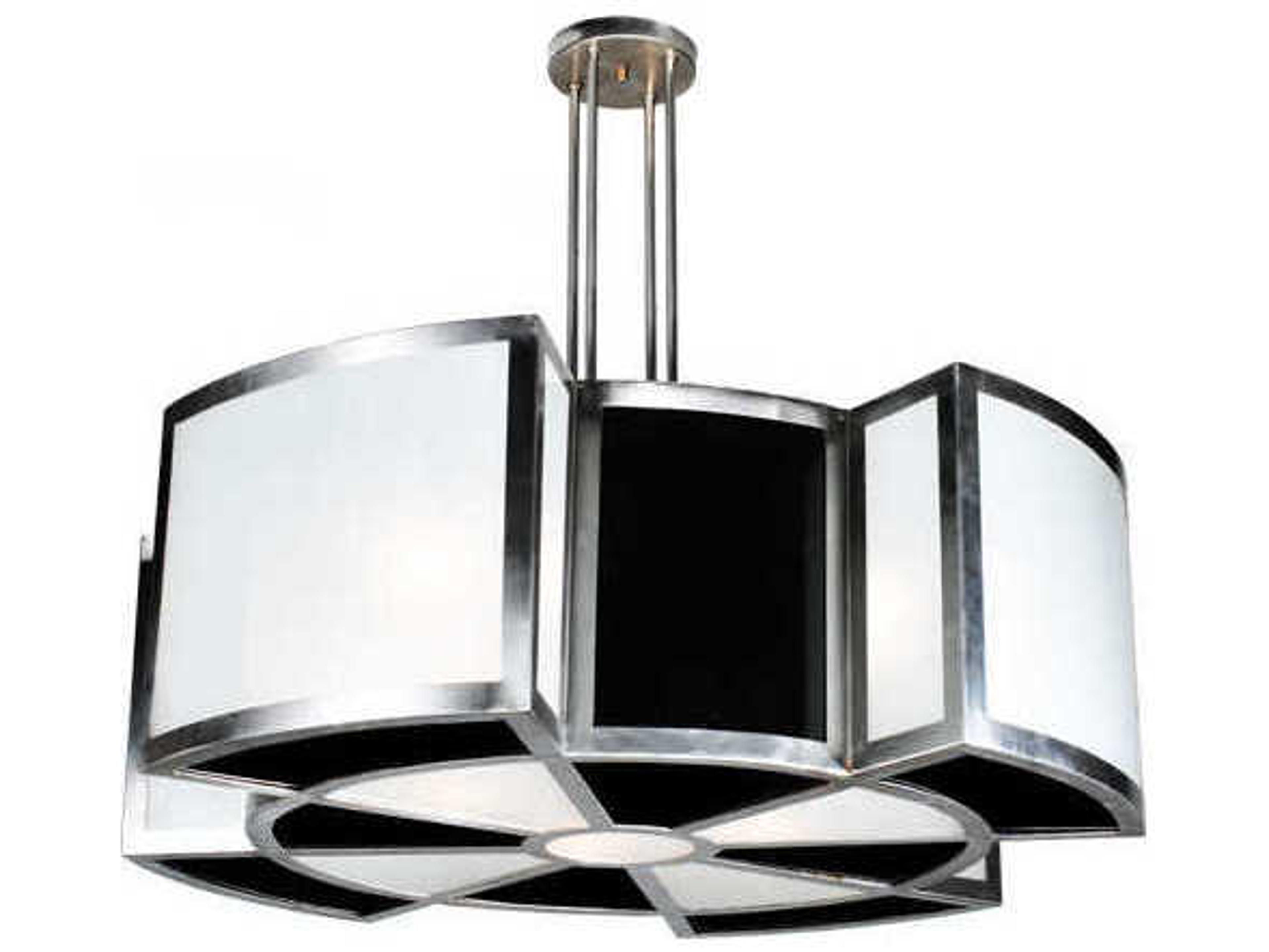 Meyda Mission 8-Light White Pendant