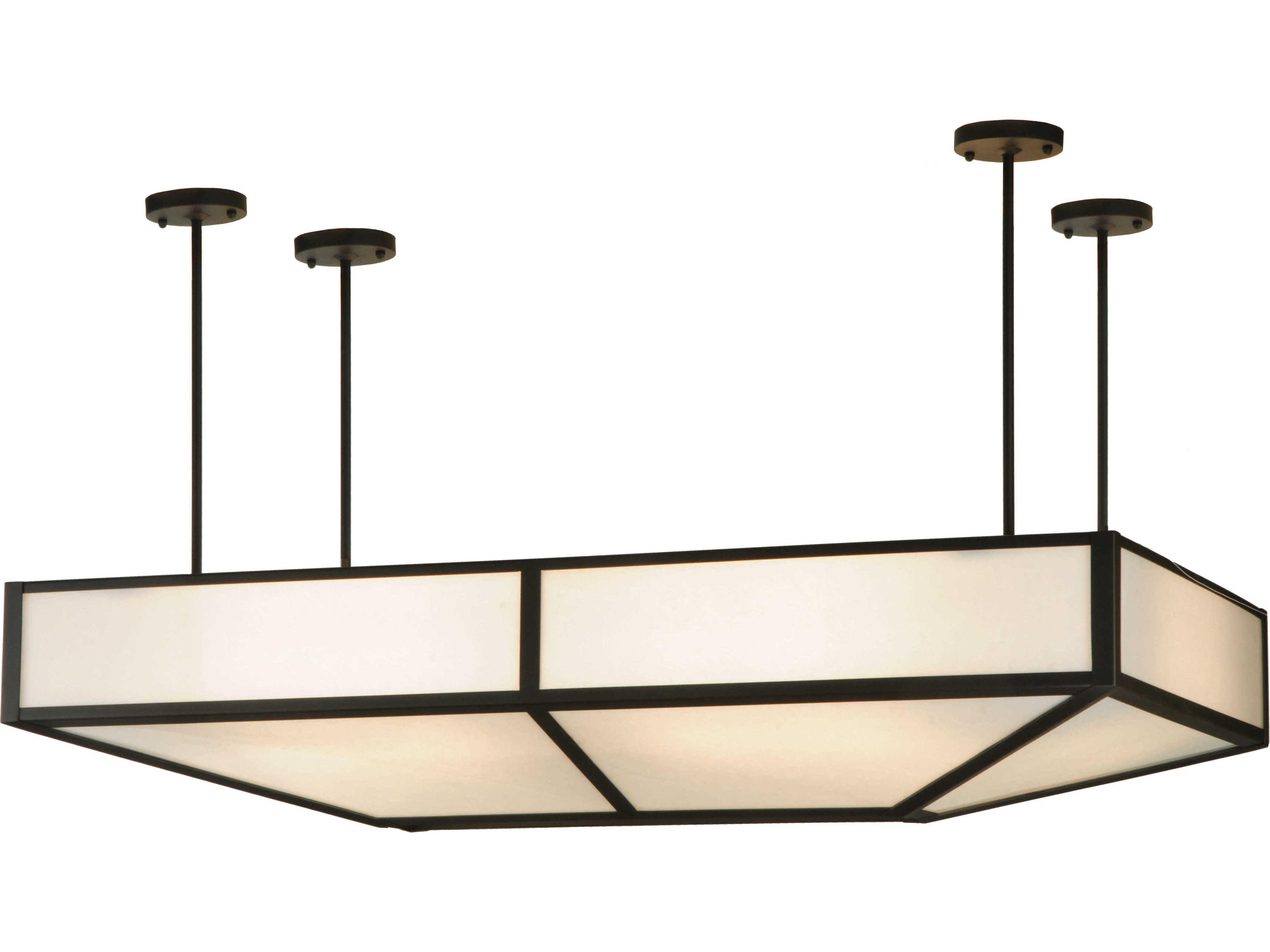 Meyda Mission 12-Light Brown Pendant