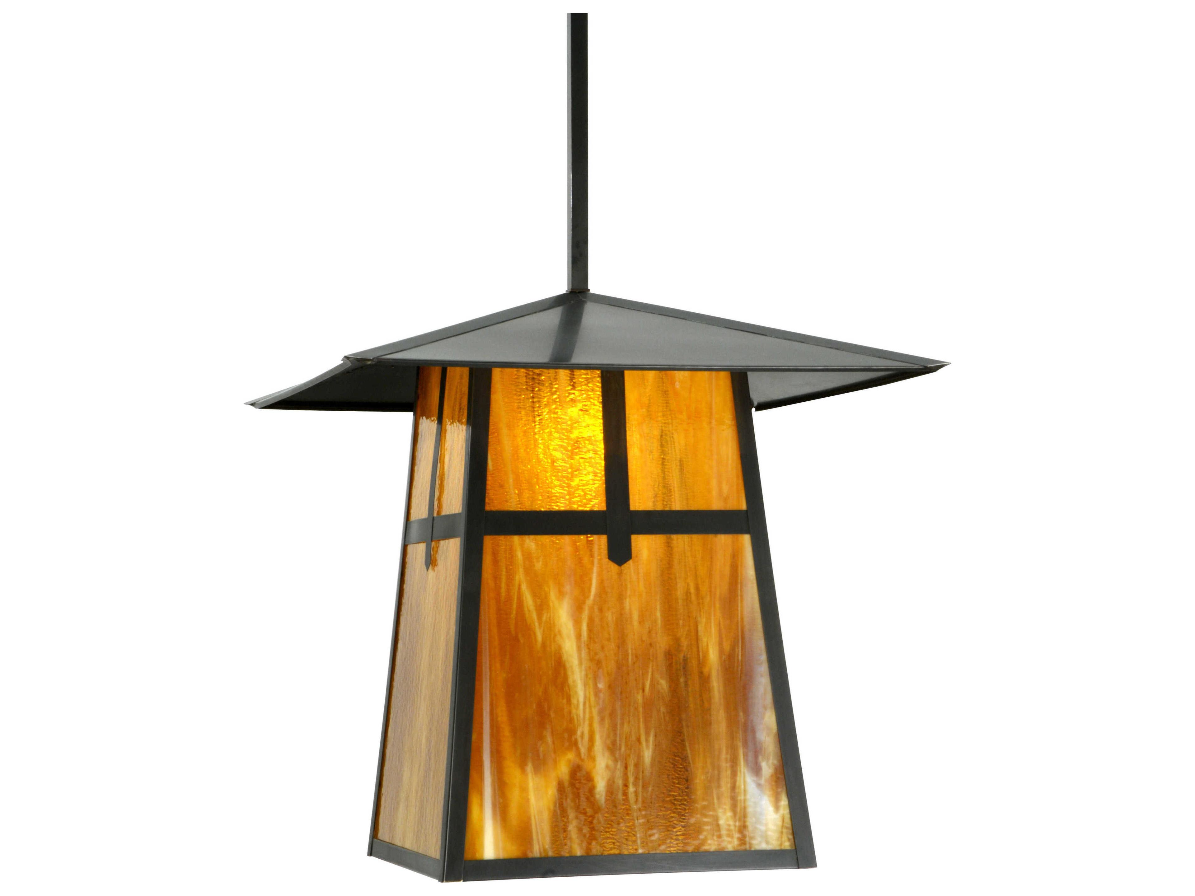 Meyda Stillwater Cross Mission Solid Mount Pendant