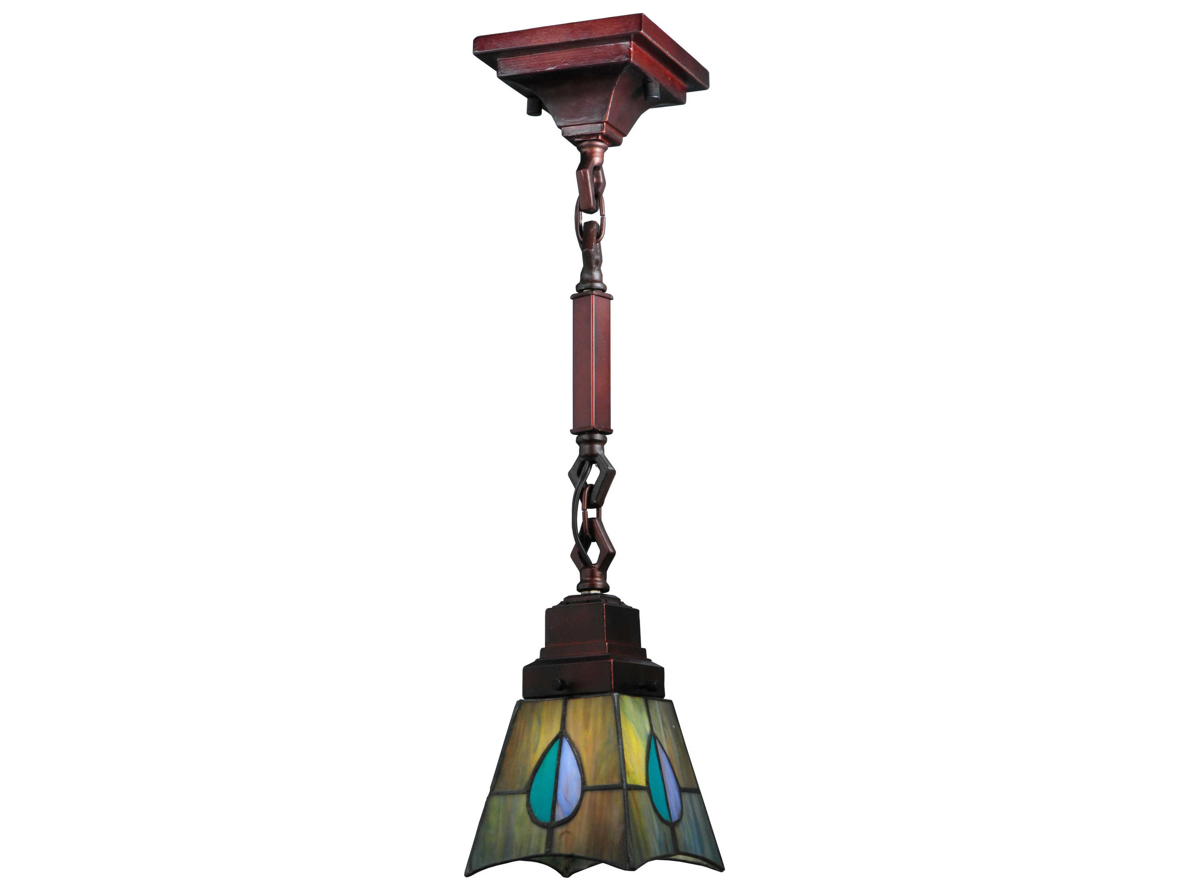 Meyda Mackintosh Leaf Pendant