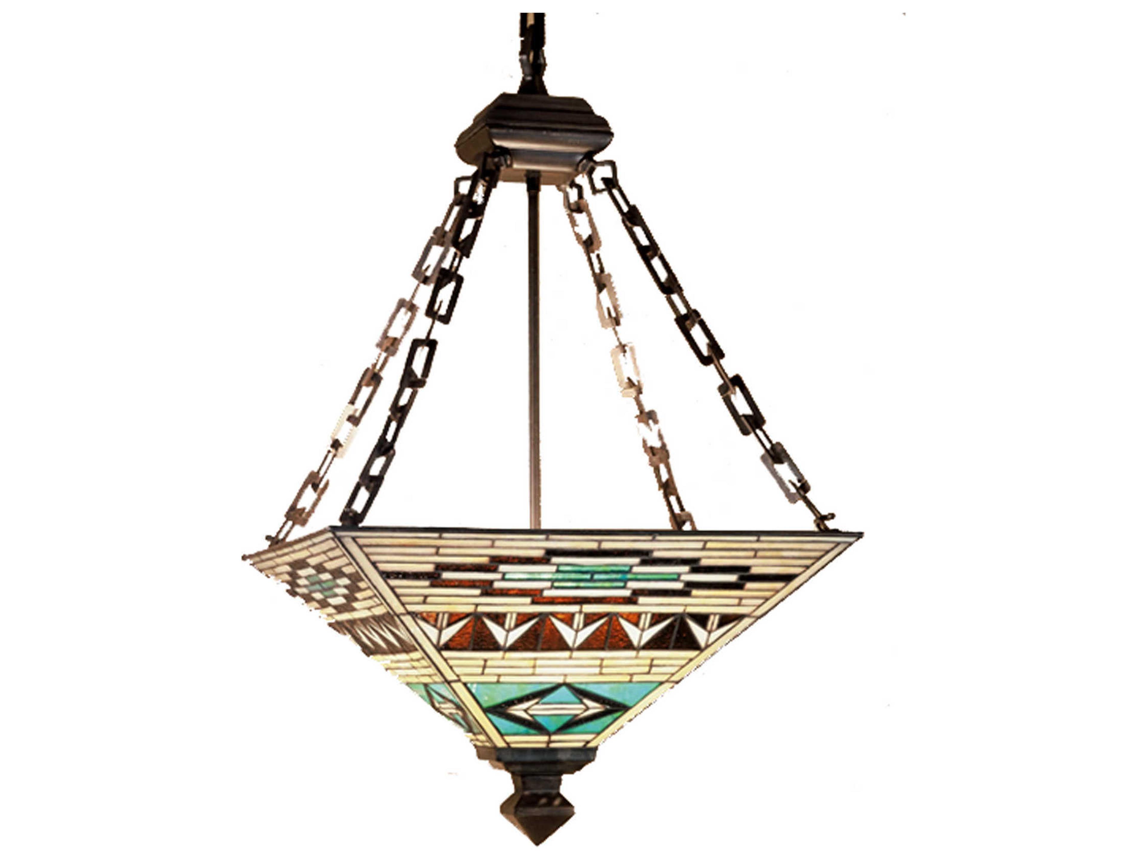 Meyda Valencia Mission Inverted 4-light Pendant