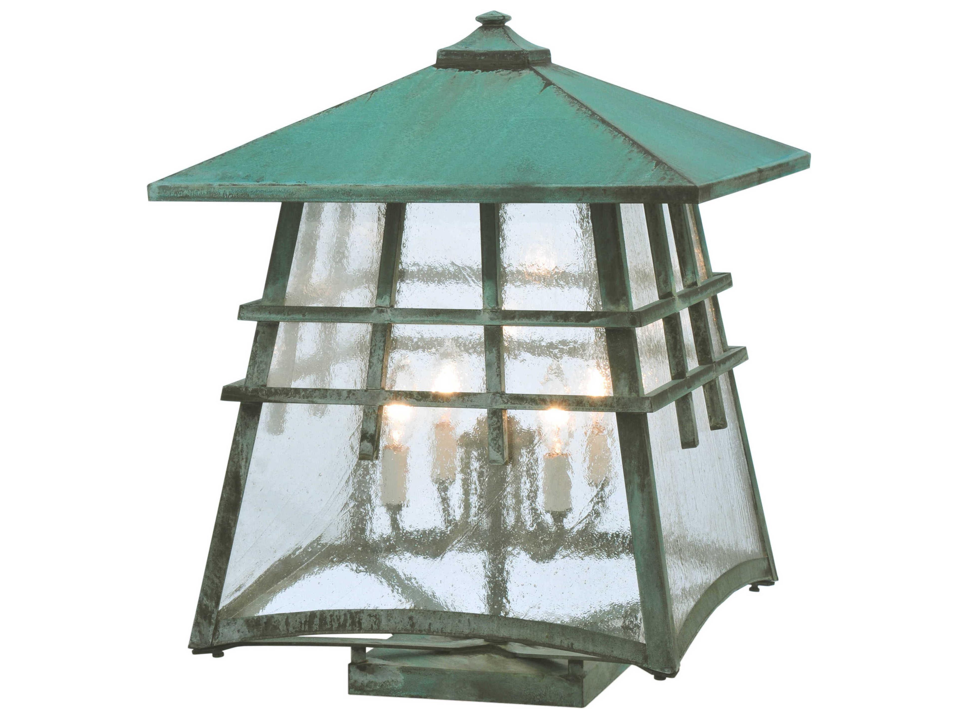 Stillwater Double Cross Mission Zasdy Verdi Outdoor Post Mount Light