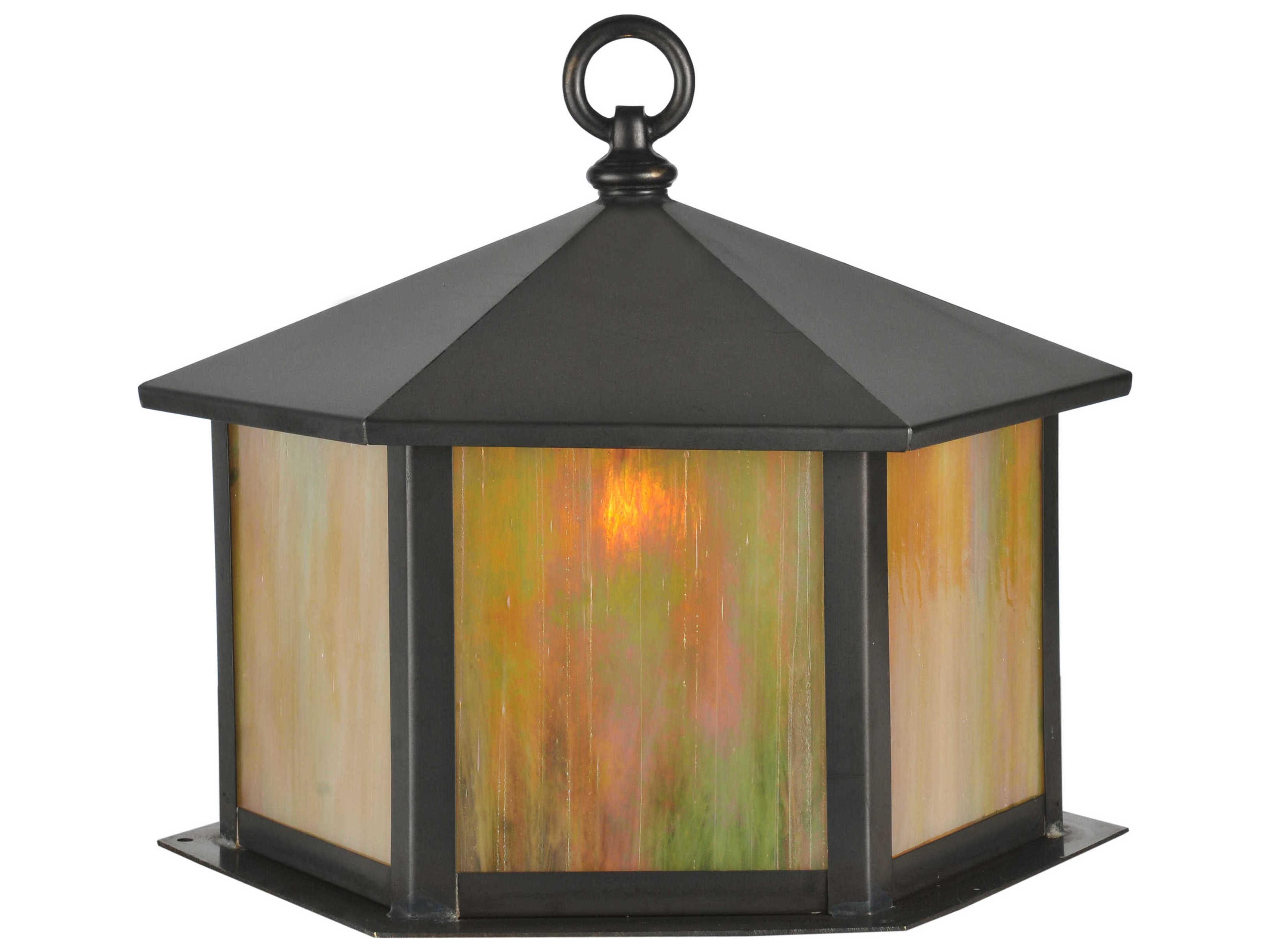 Gazebo Craftsman Brown Outdoor Post Mount Light
