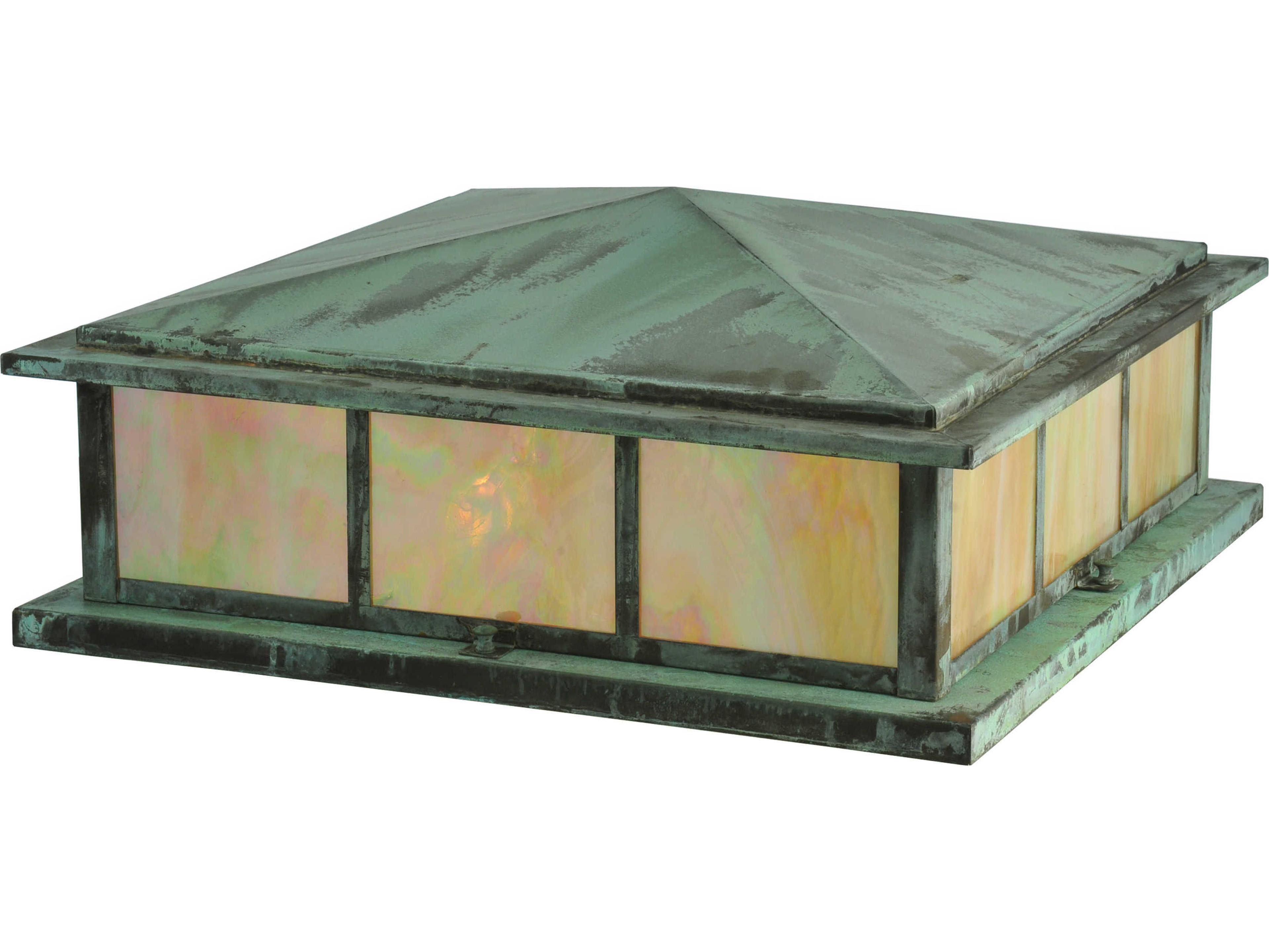 Seneca Double Bar Mission Bai Verdi 4 - Light Outdoor Pier Mount Light