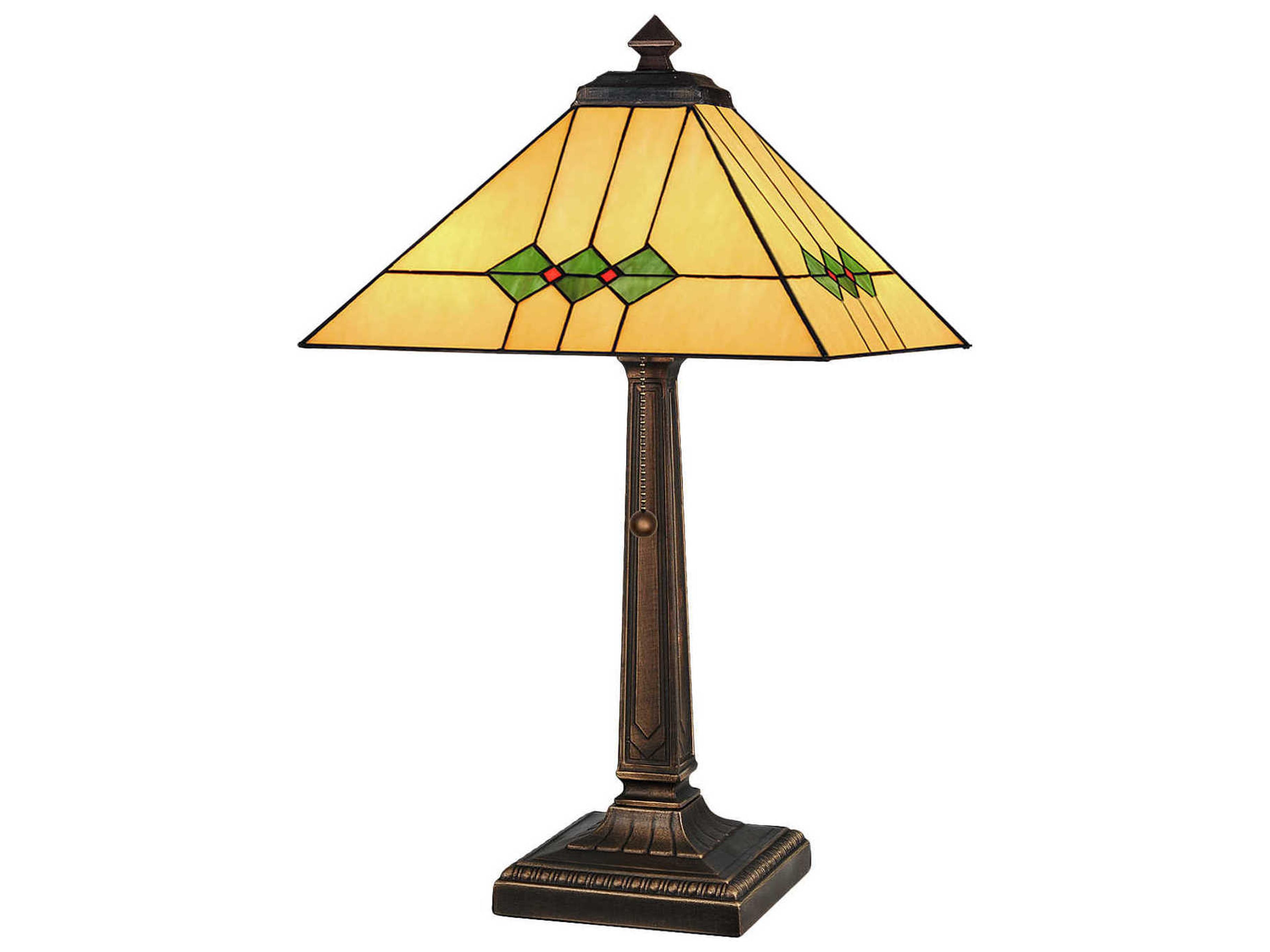 Meyda Martini Mission Yellow Table Lamp