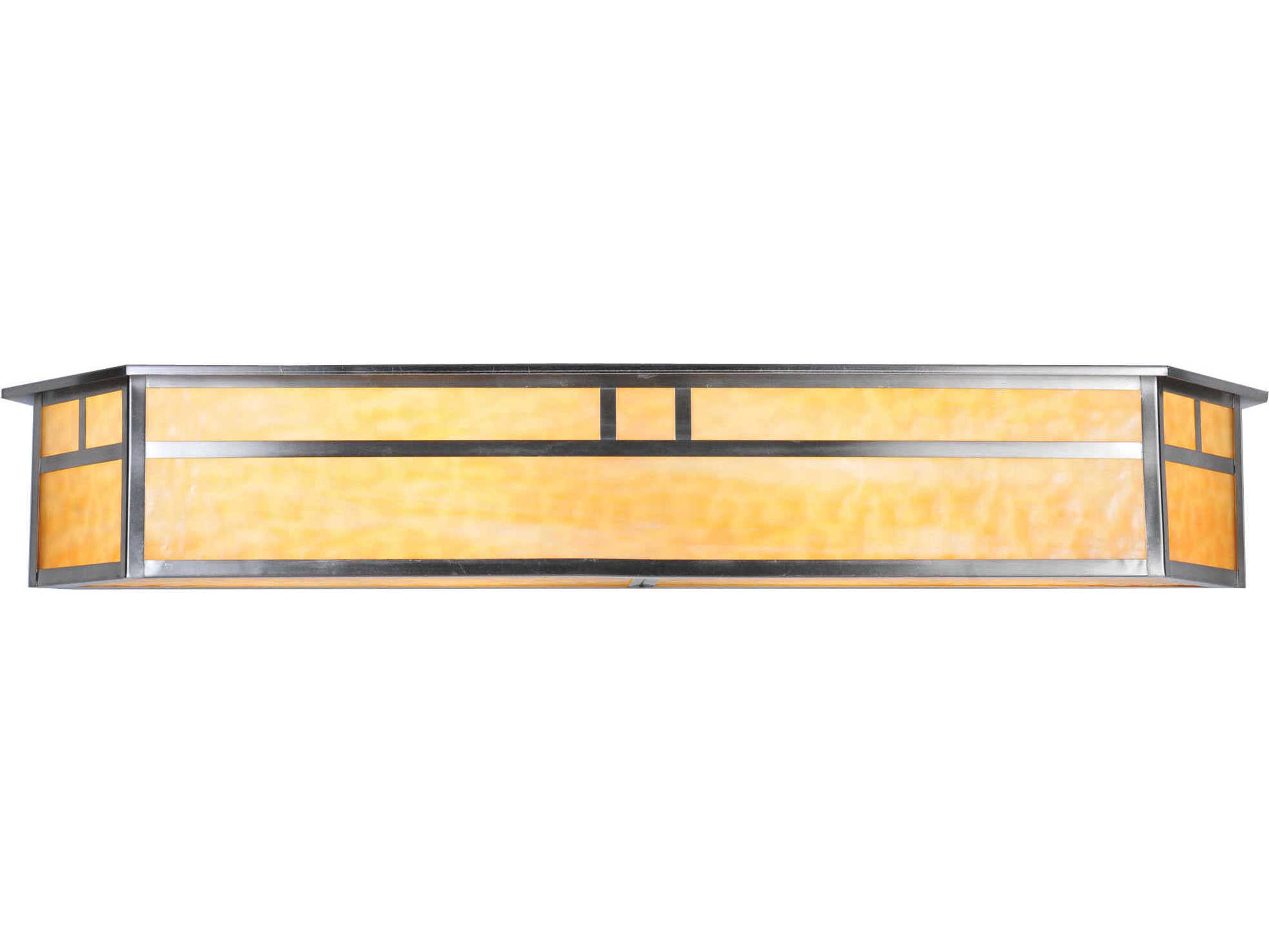 Meyda Mission 4-Light Nickel Vanity Light