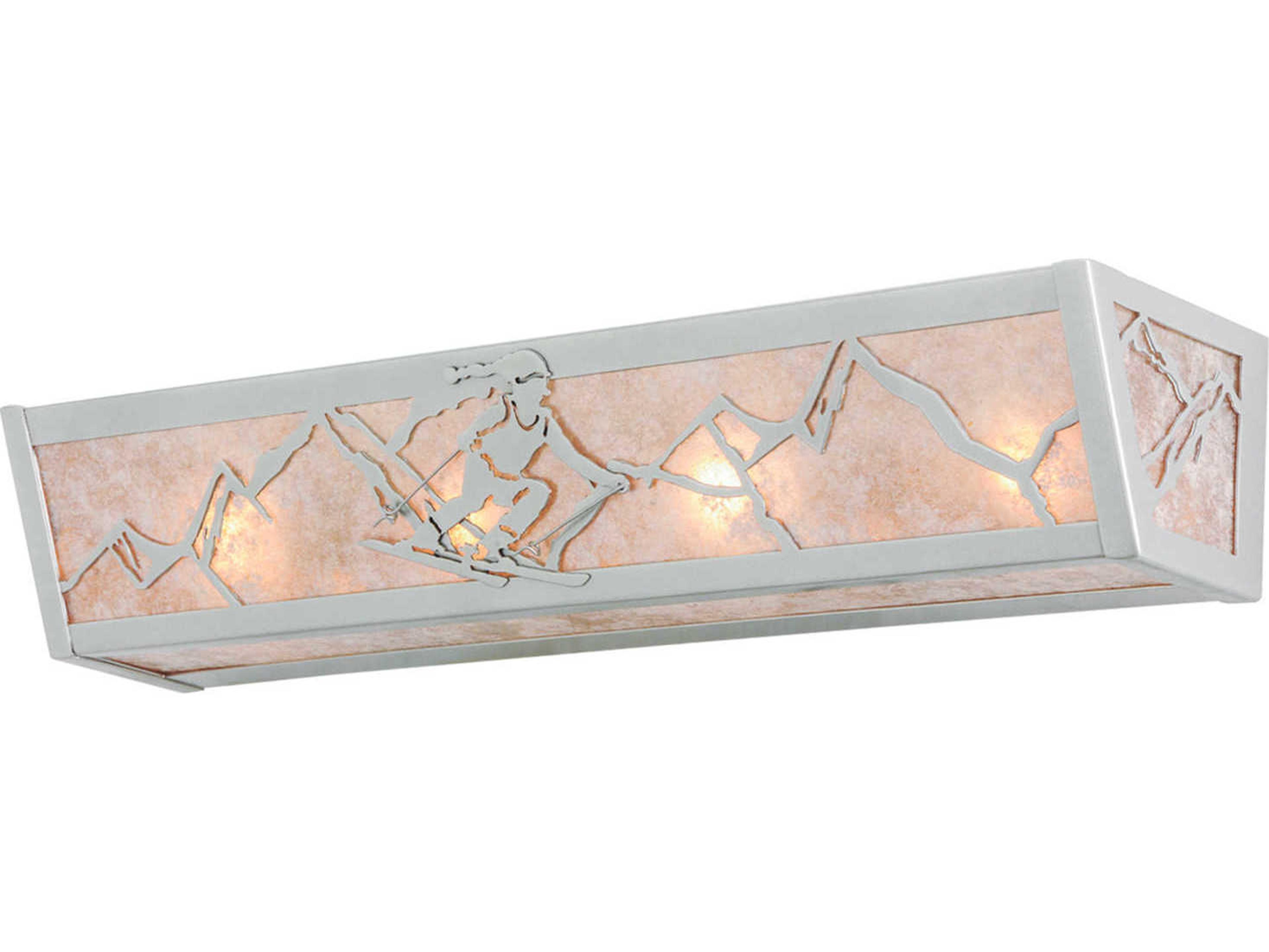 Meyda Mission 4-Light Nickel Vanity Light