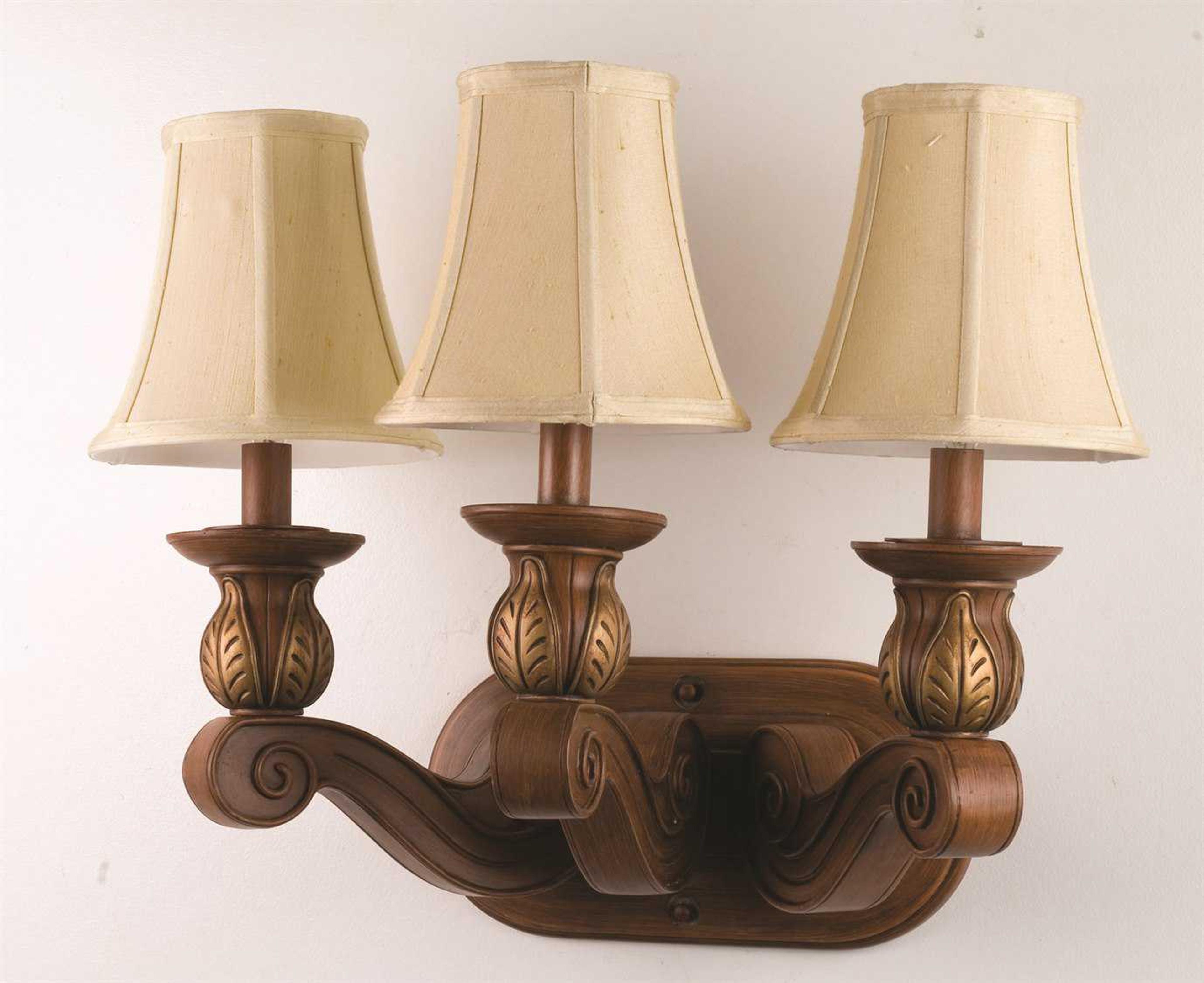 Meyda Mission 3-Light Red Vanity Light