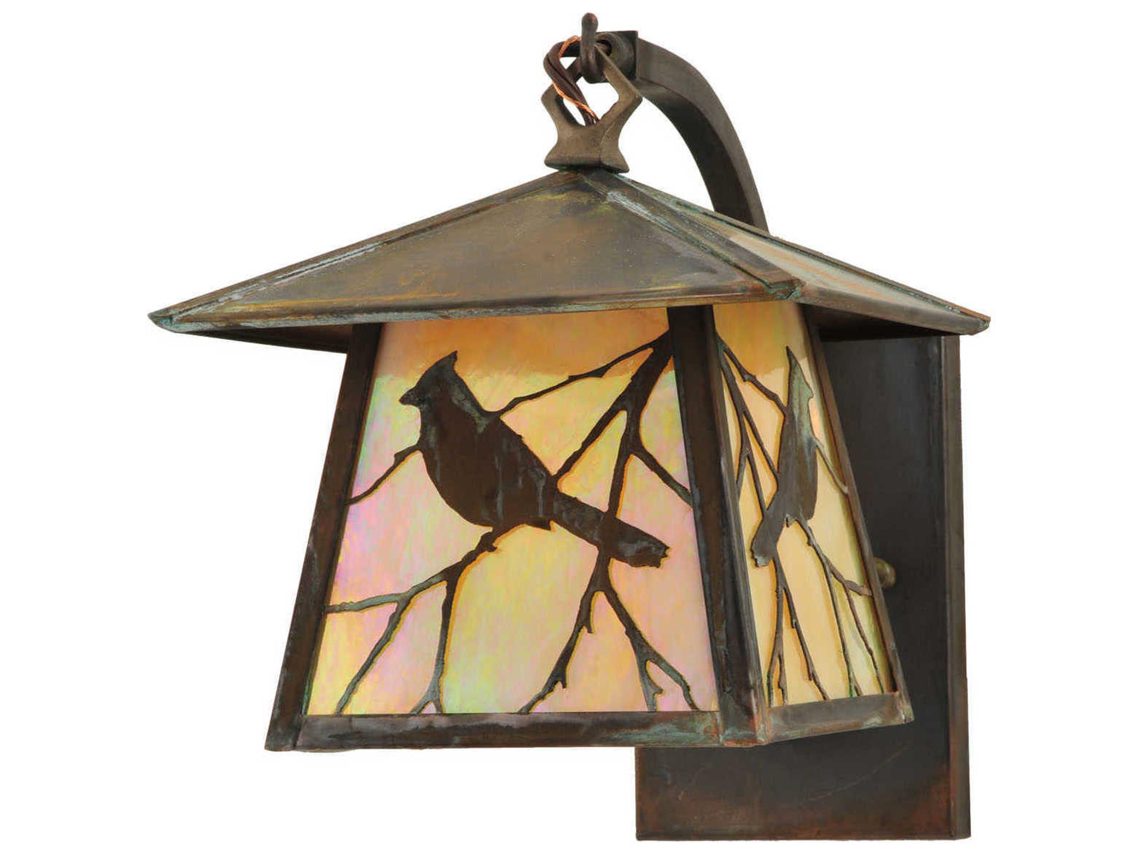 Stillwater Song Bird Curved Arm Outdoor Wall Light
