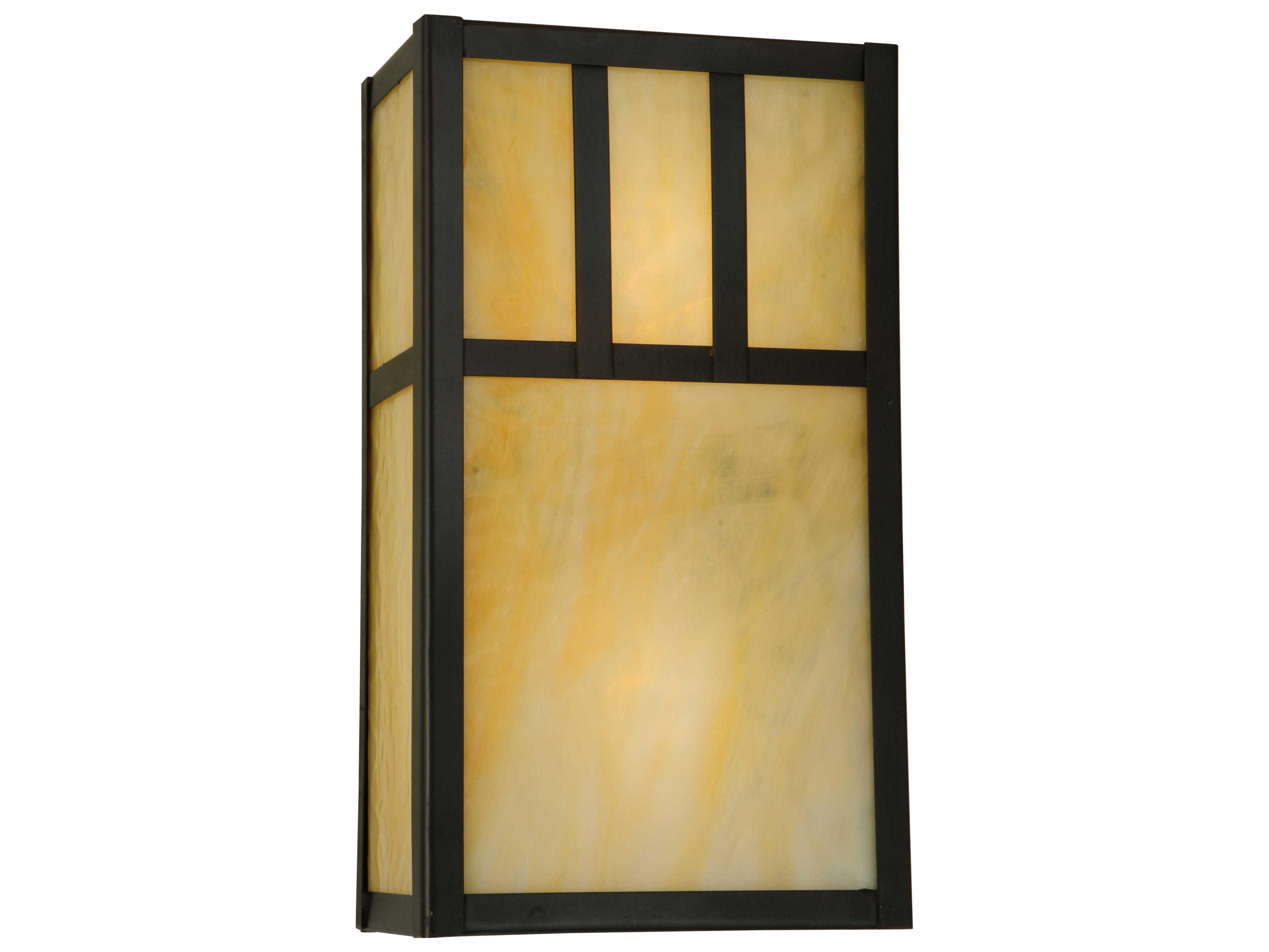 Hyde Park Double Bar Mission 2 - Light Outdoor Wall Light