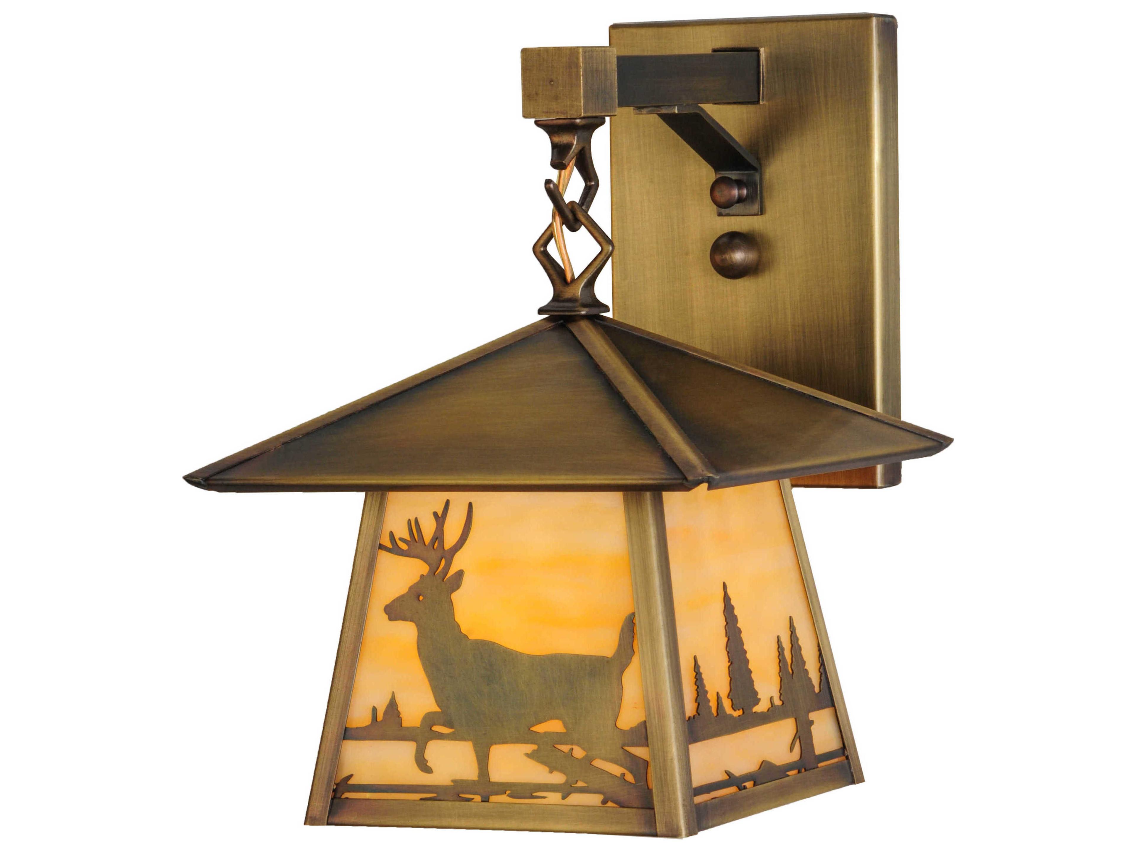 Meyda Stillwater Deer Creek Hanging Outdoor Wall Light