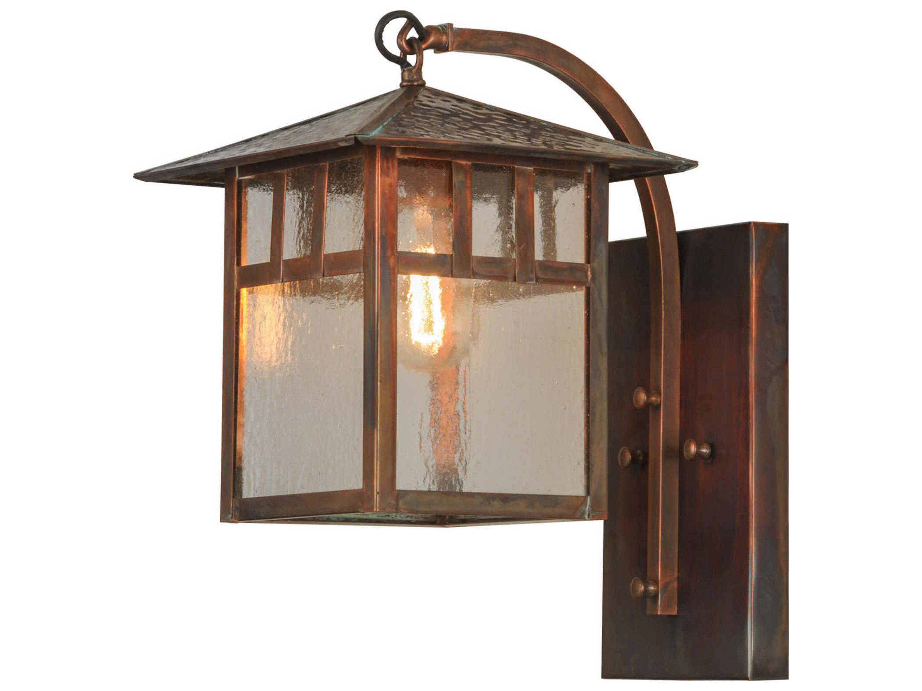 Meyda Seneca Double Bar Mission Curved Arm Hanging Outdoor Wall Light