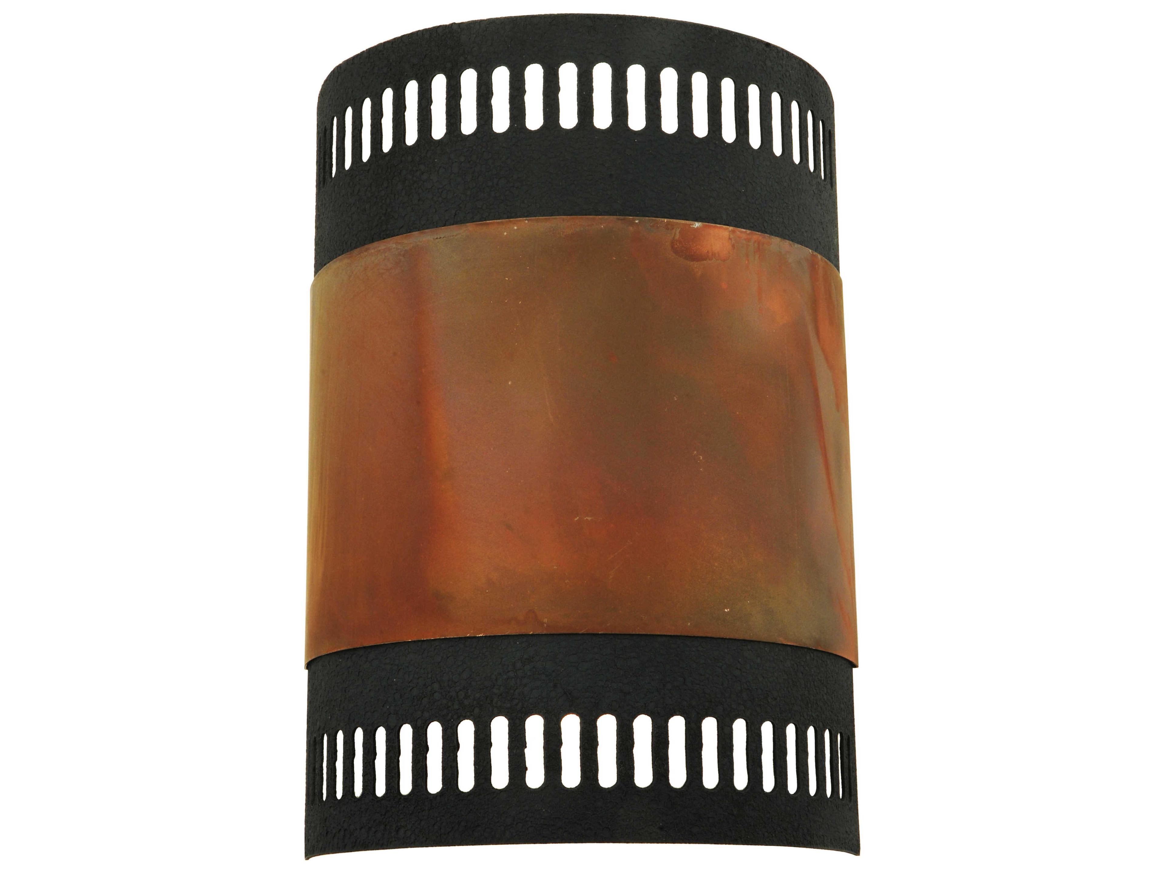 Meyda Mission 2-Light Brown Wall Sconce