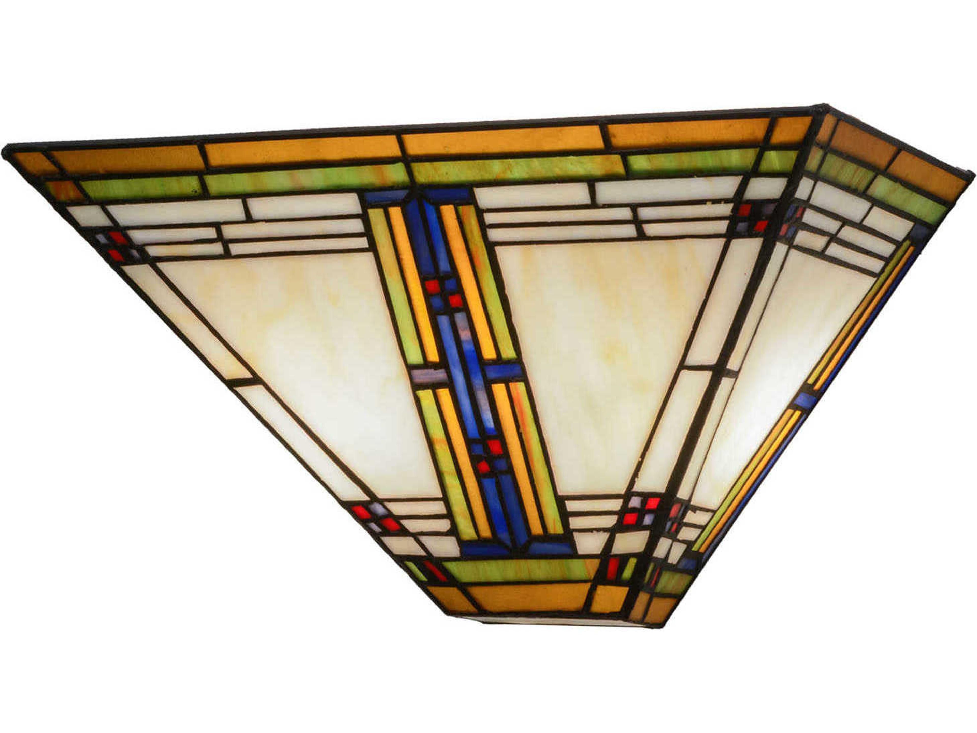 Meyda Nevada 2-Light Off White Tiffany Wall Sconce