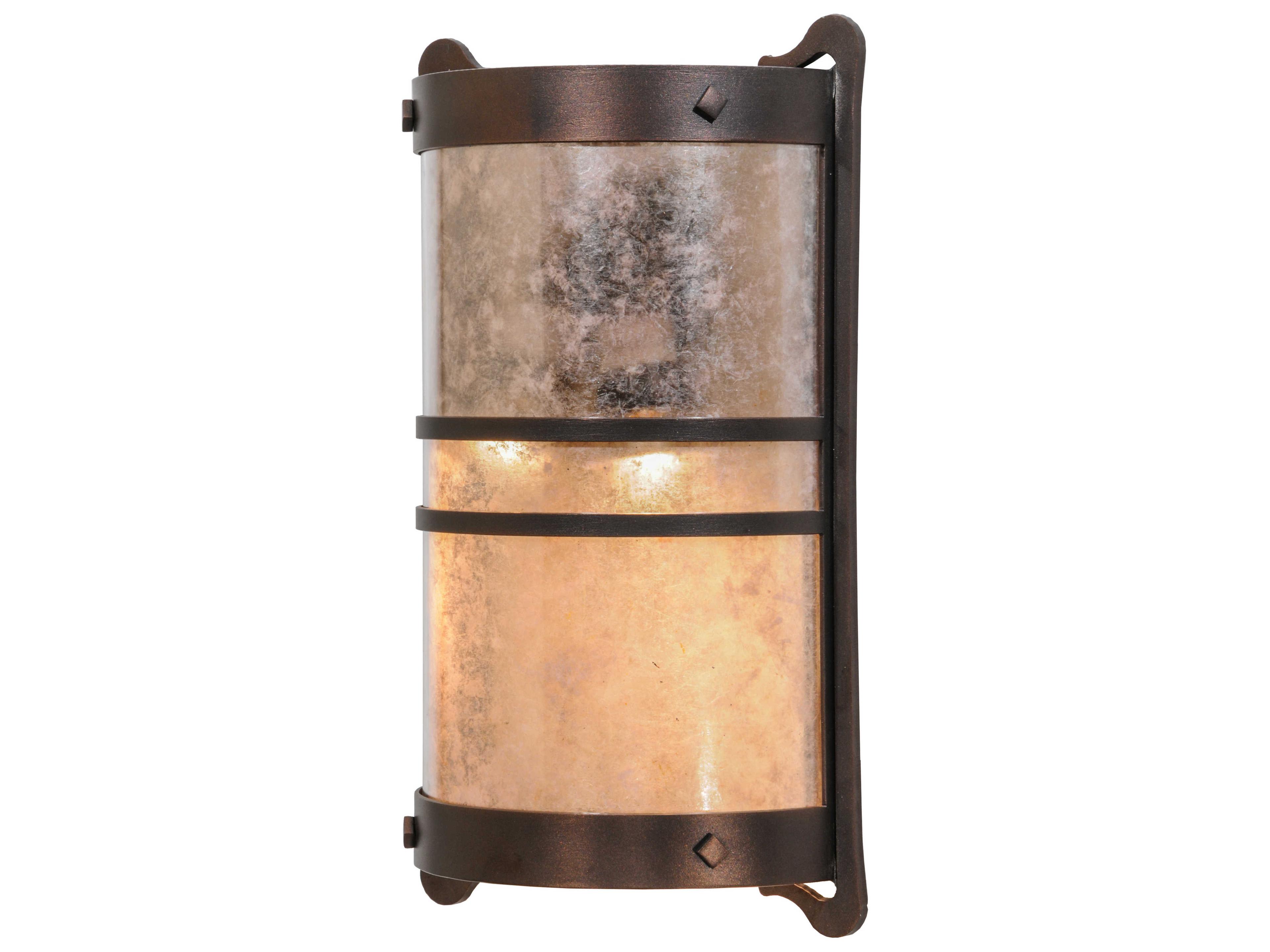 Meyda Mission 2-Light Bronze Wall Sconce