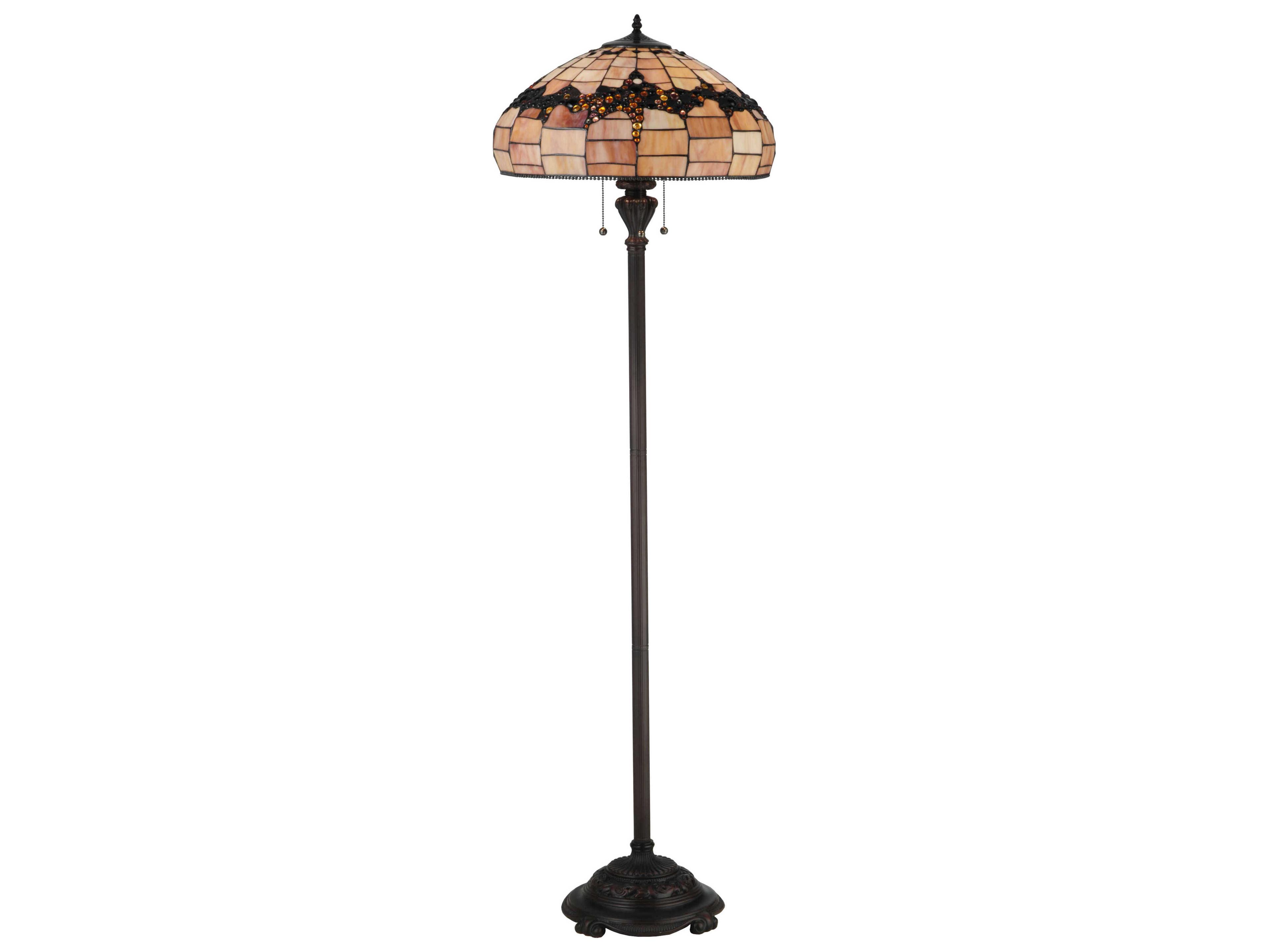 Meyda Concord Brown Tiffany Floor Lamp