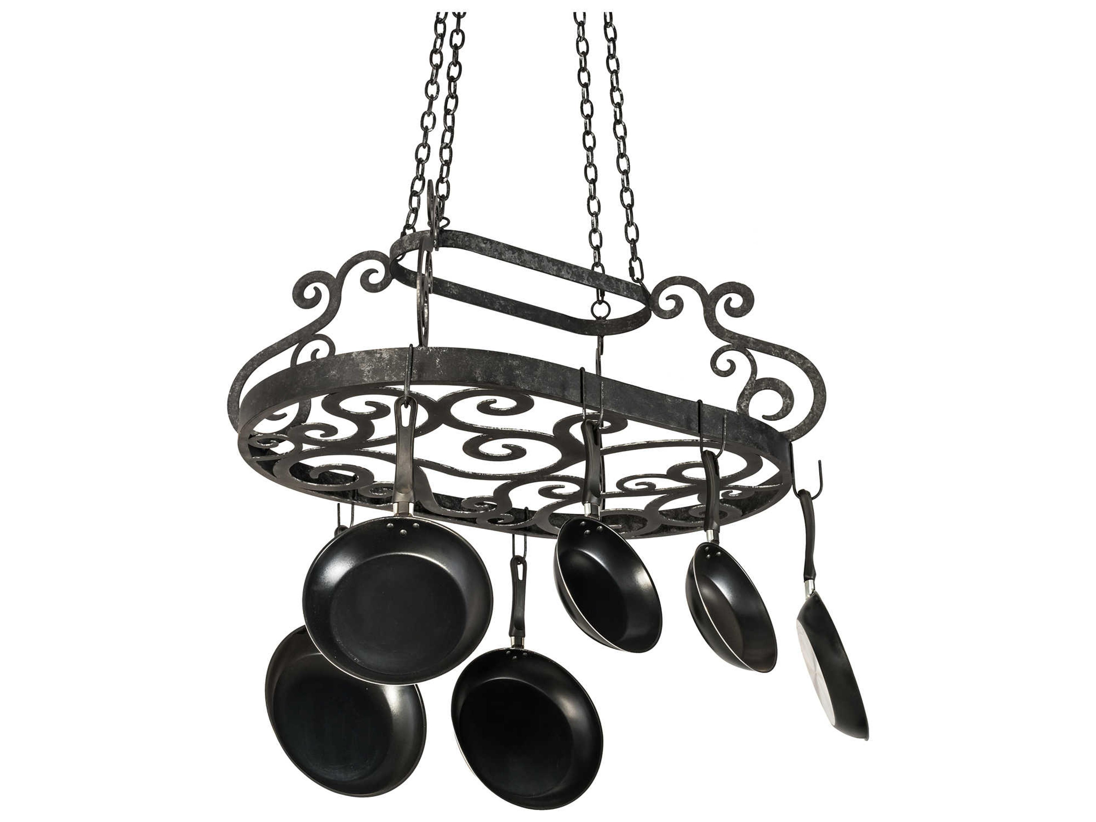 Meyda Neo Grey 38" Pot Rack