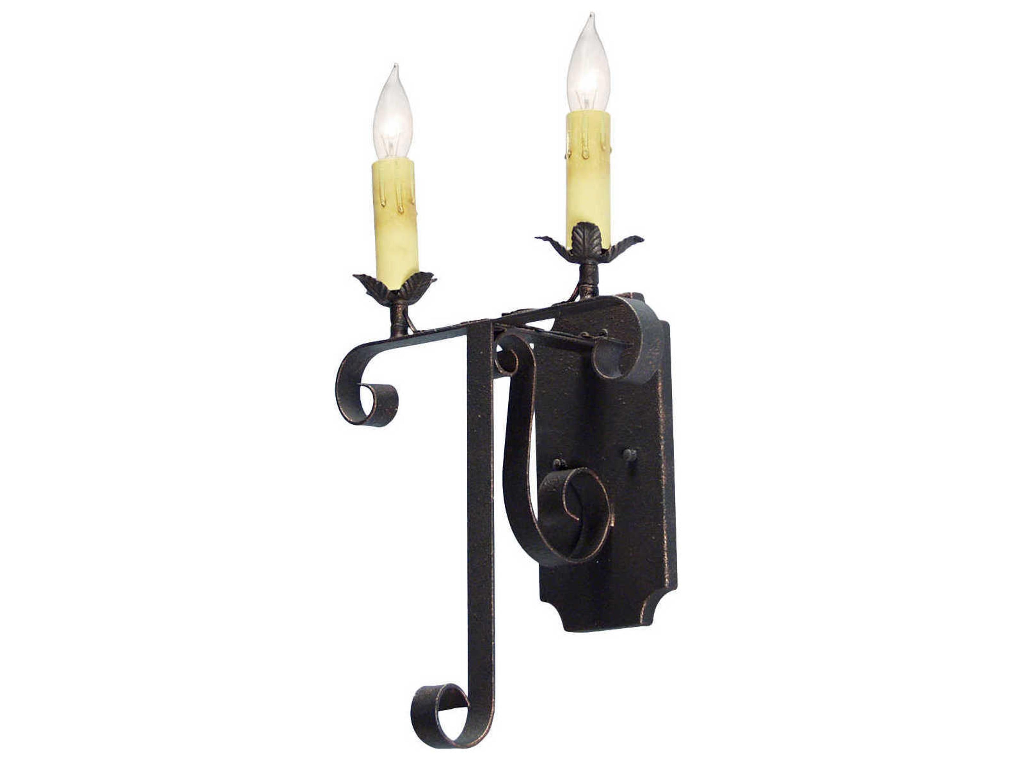 Meyda Nerea 2-Light Gray Wall Sconce