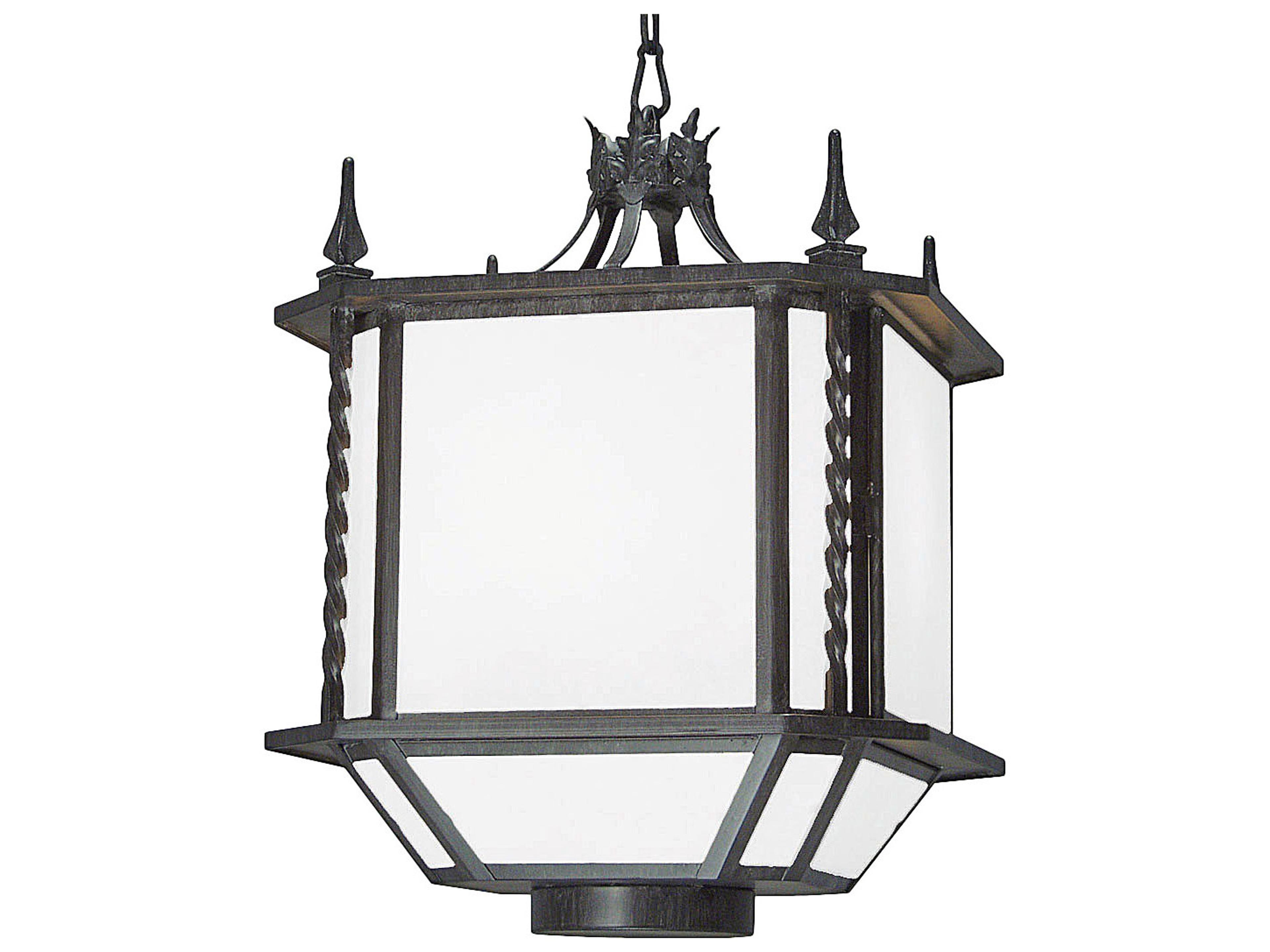 Meyda Noah 3-Light Antique Iron Gate Black Pendant