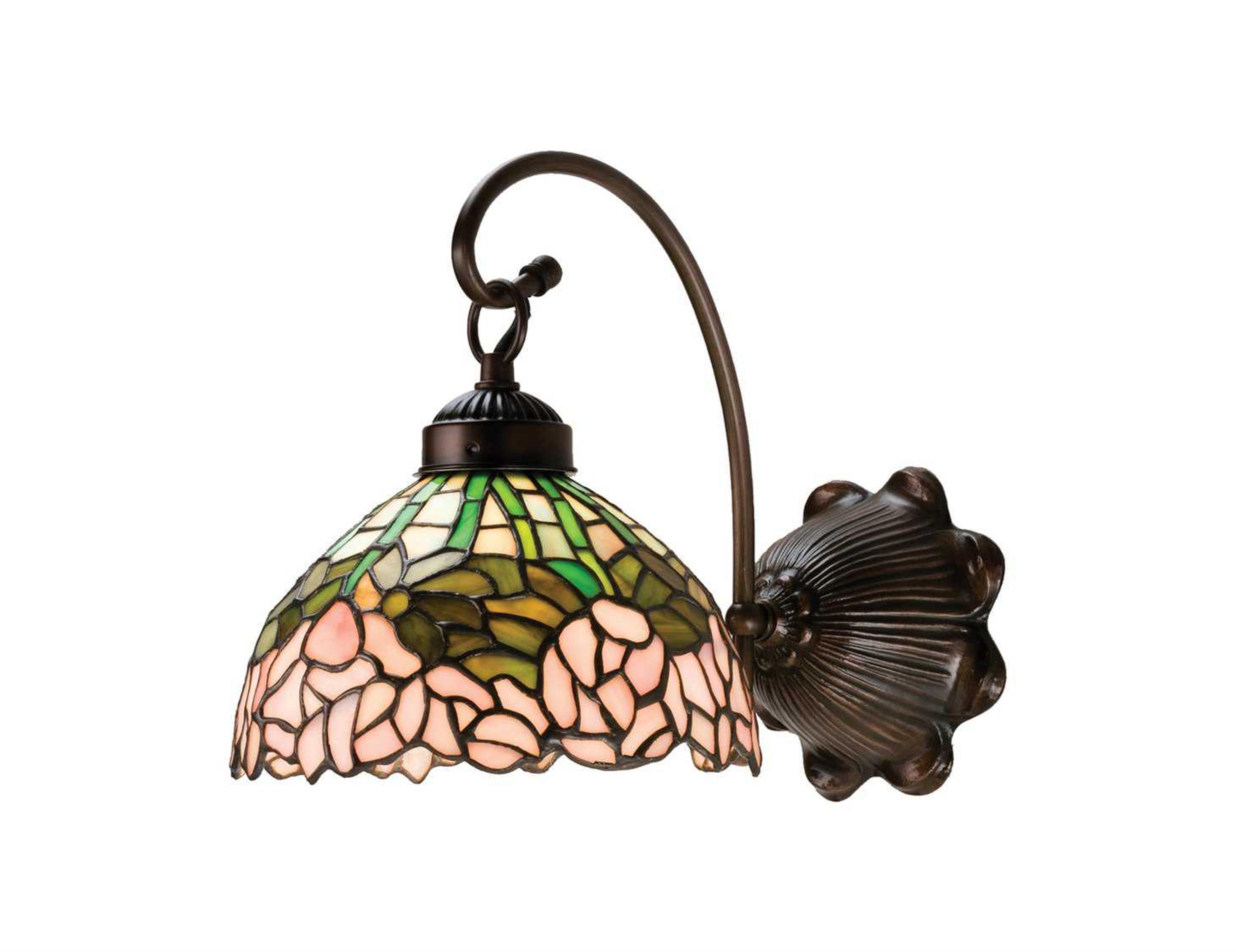 Meyda Nouveau 1-Light Bronze Tiffany Wall Sconce
